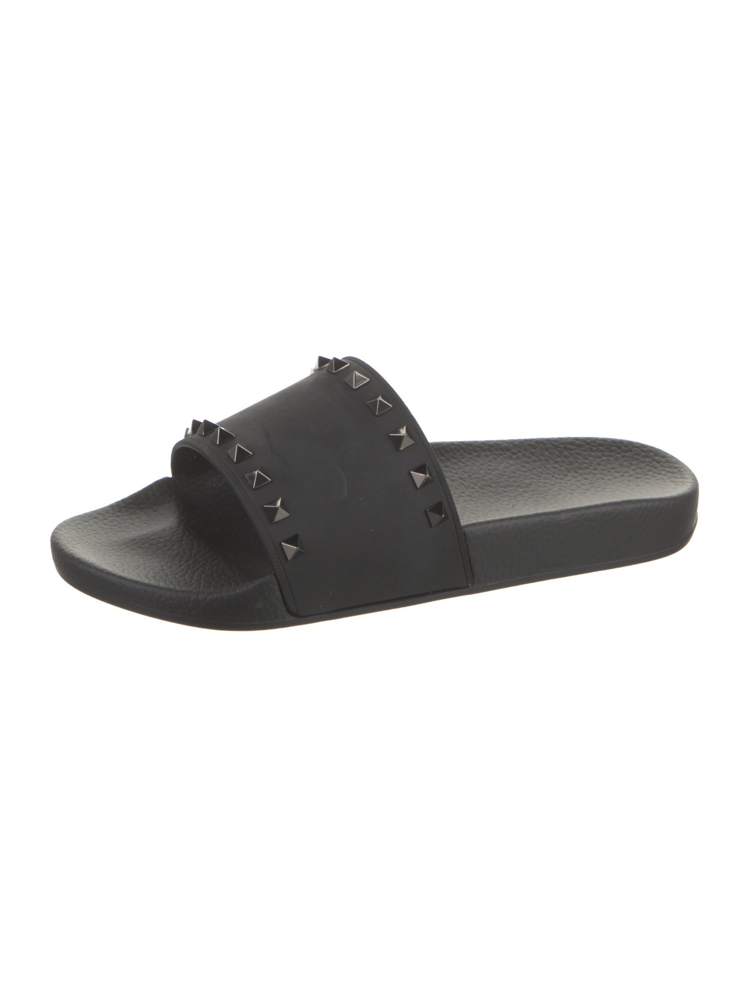 Valentino Rubber Studded Accents Slides