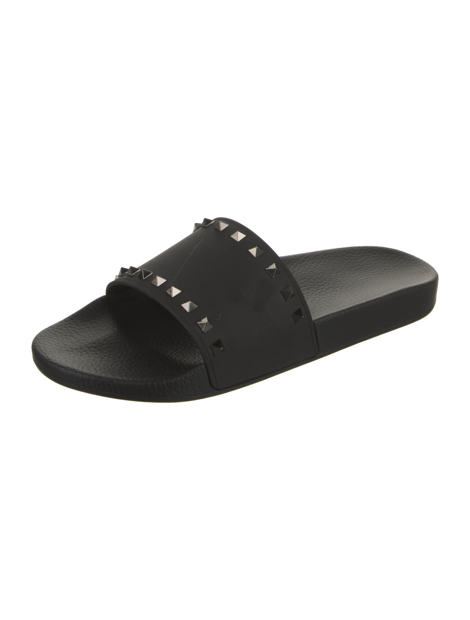 Valentino Rubber Studded Accents Slides