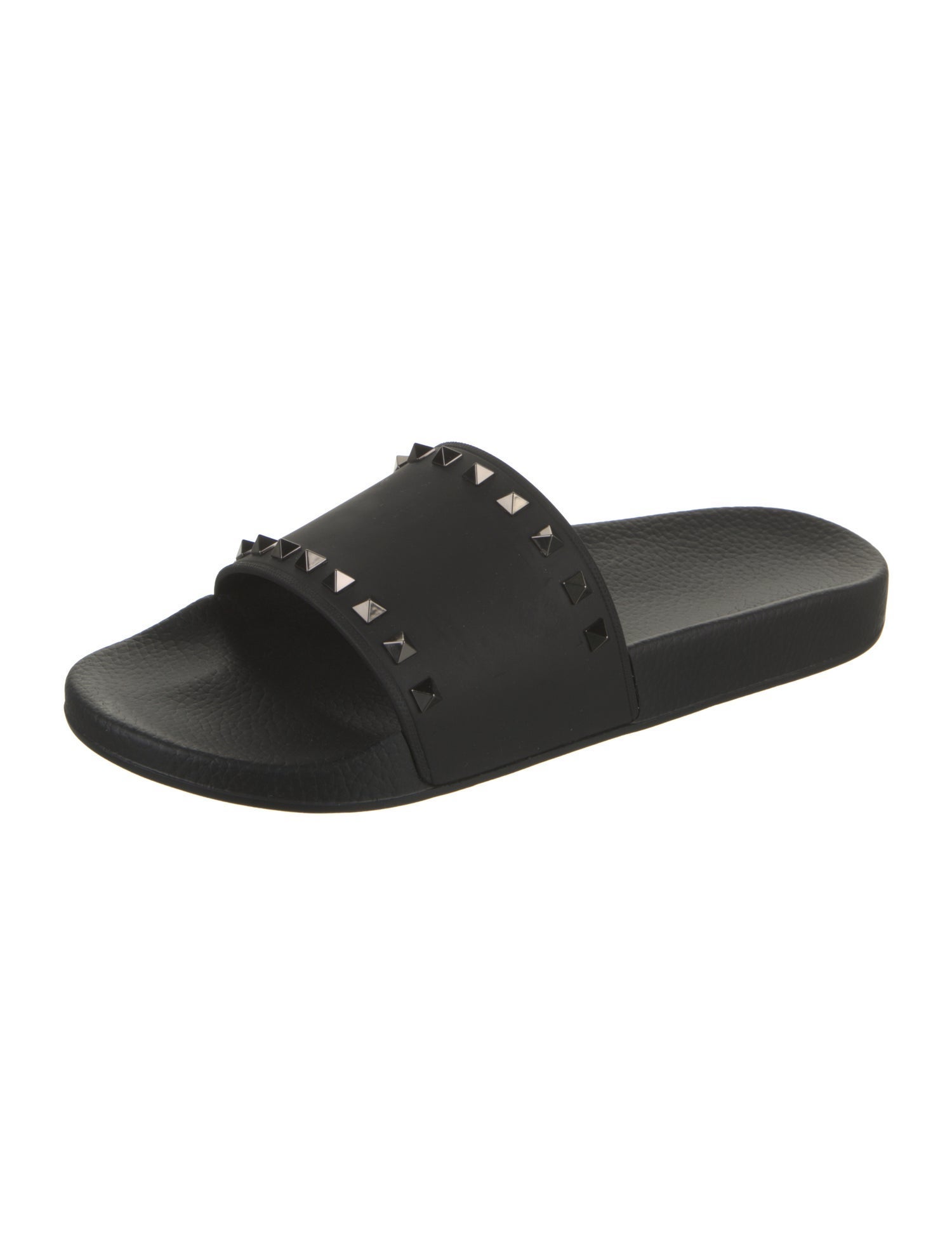 Valentino Rubber Studded Accents Slides