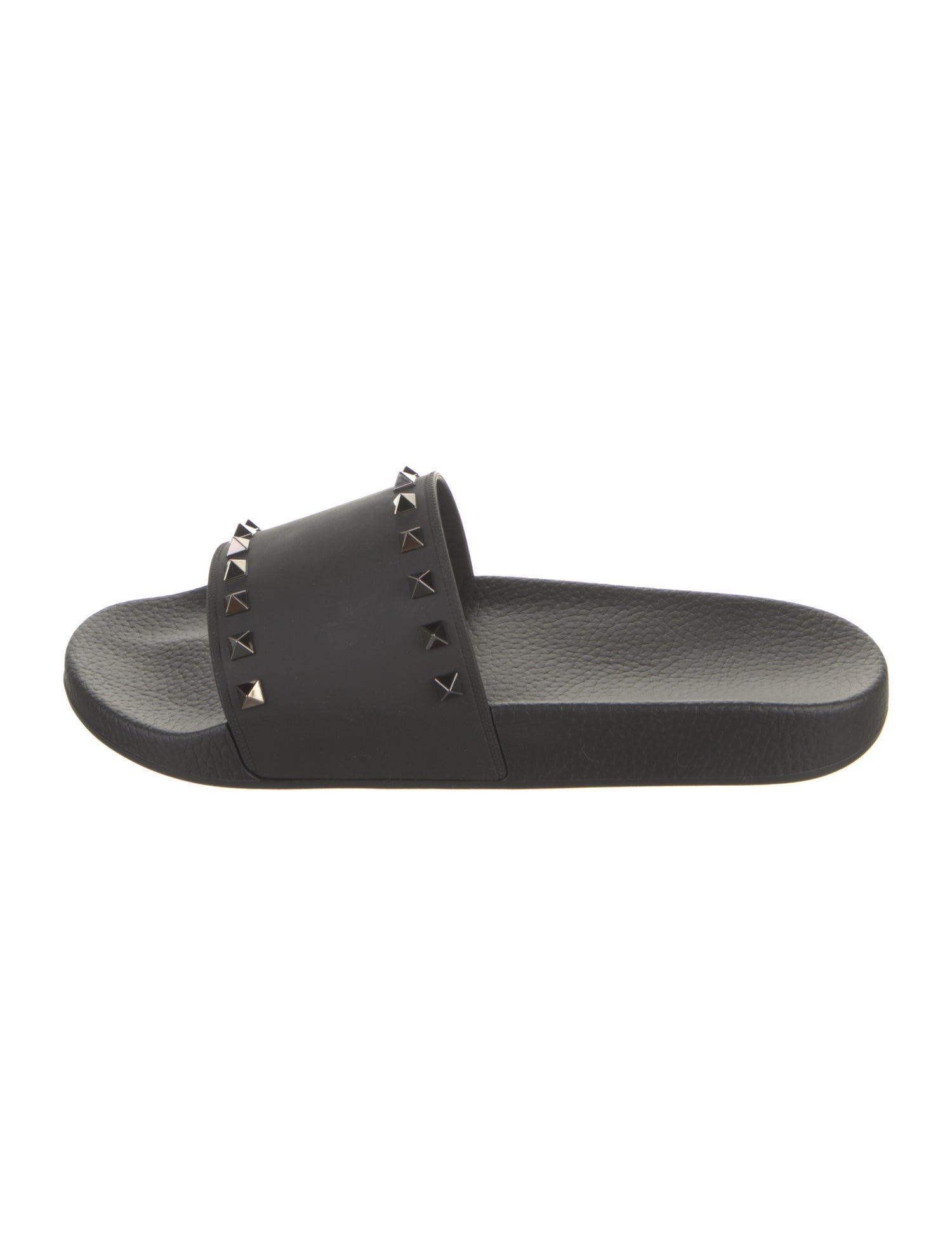 Valentino Rubber Studded Accents Slides