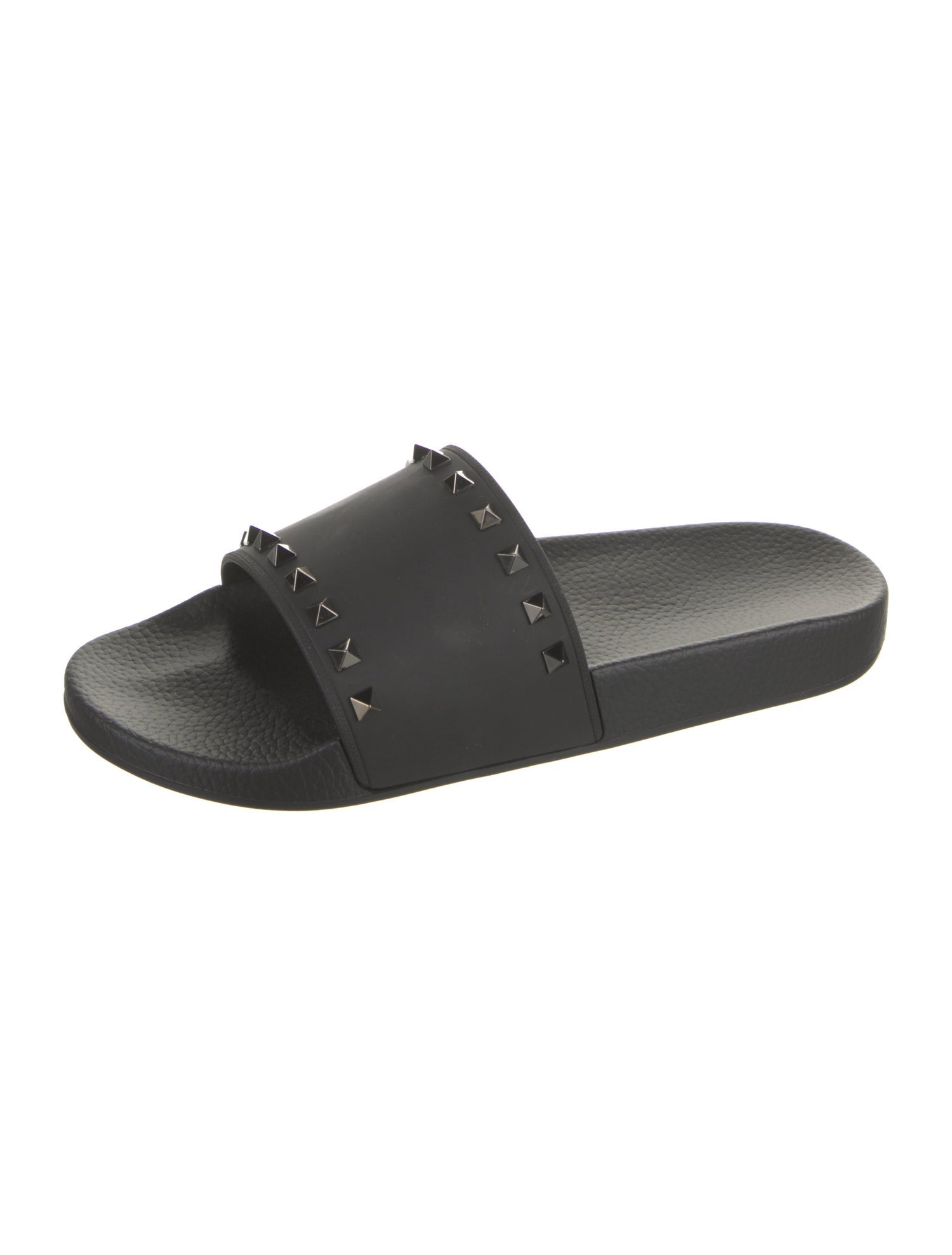 Valentino Rubber Studded Accents Slides
