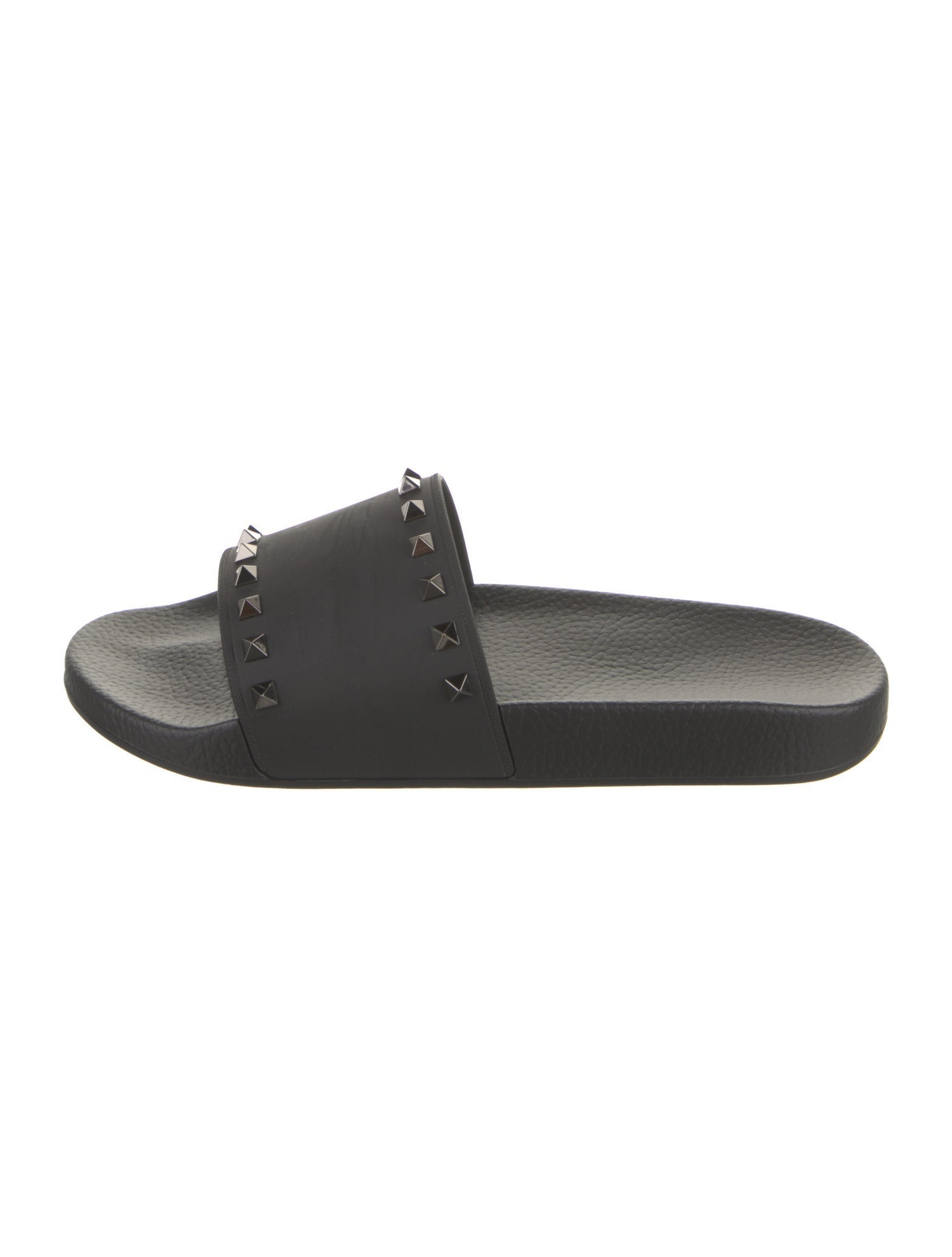 Valentino Rubber Studded Accents Slides