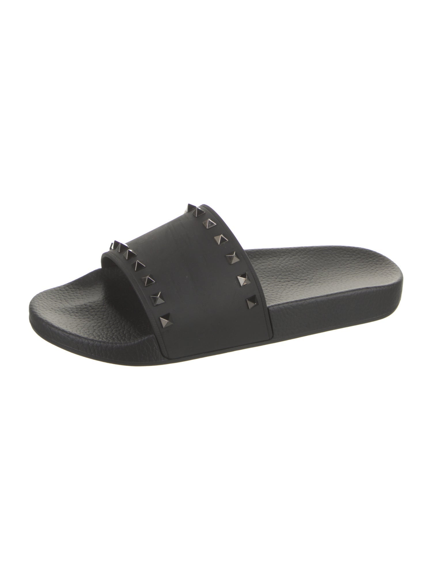 Valentino Rubber Studded Accents Slides