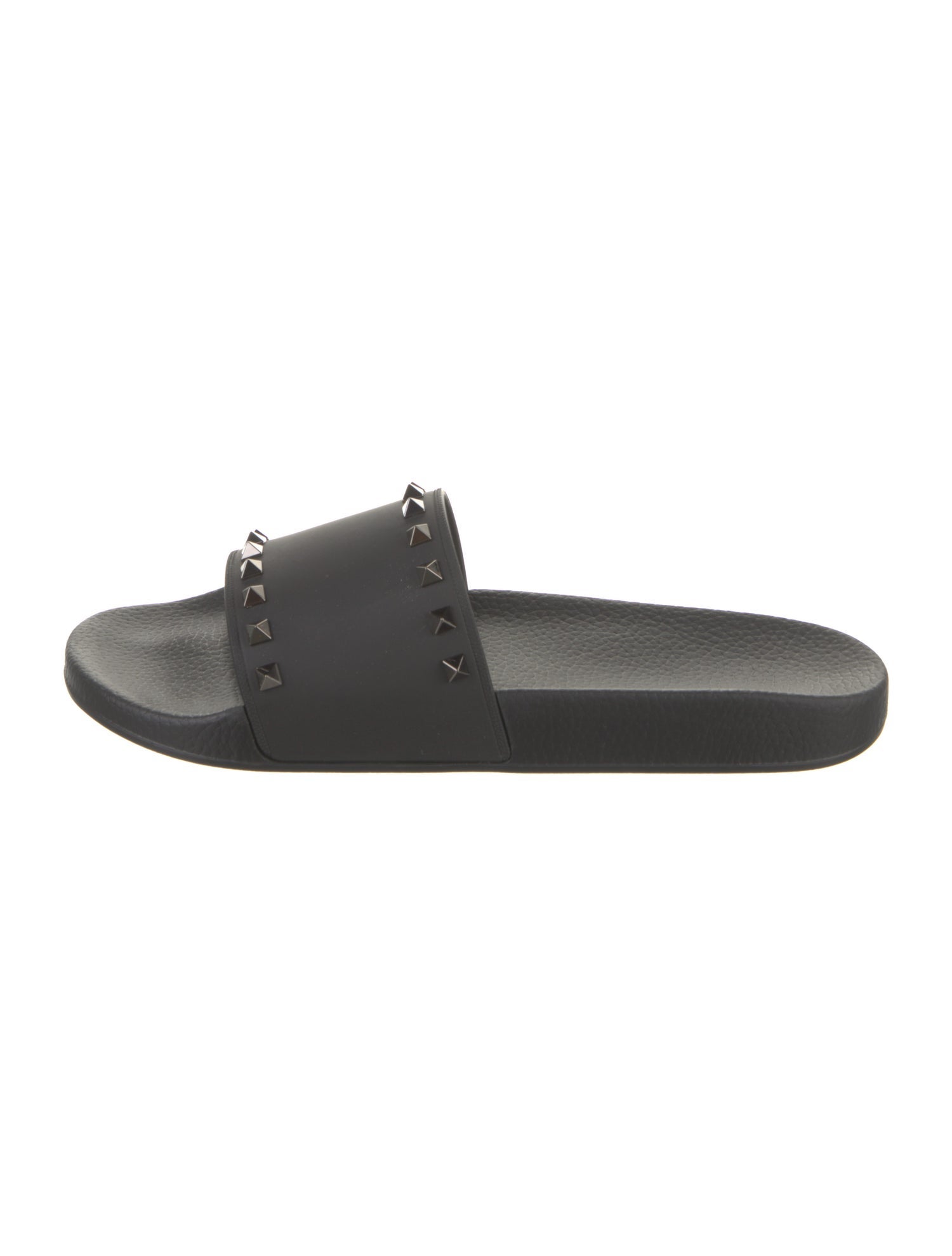 Valentino Rubber Studded Accents Slides