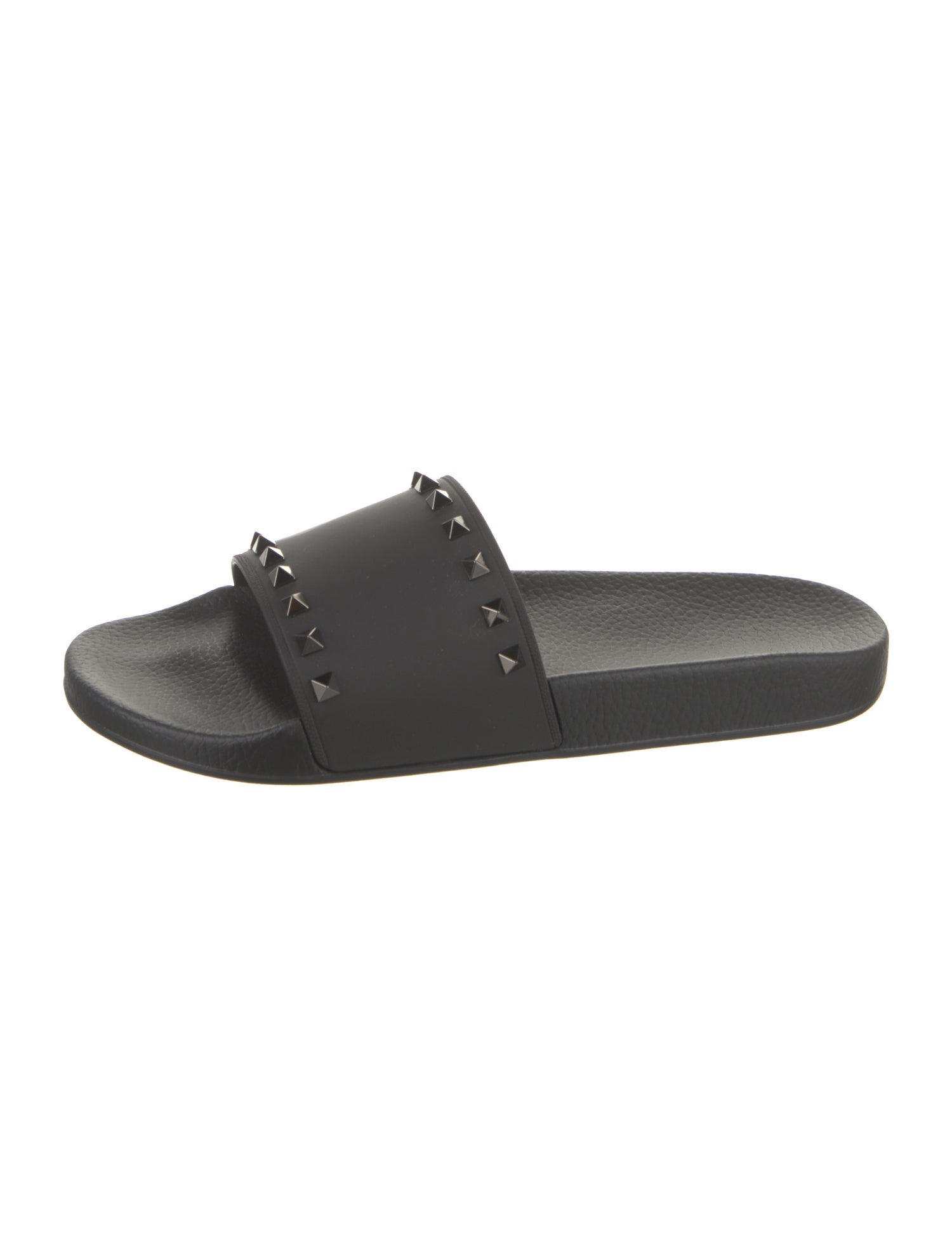 Valentino Rubber Studded Accents Slides