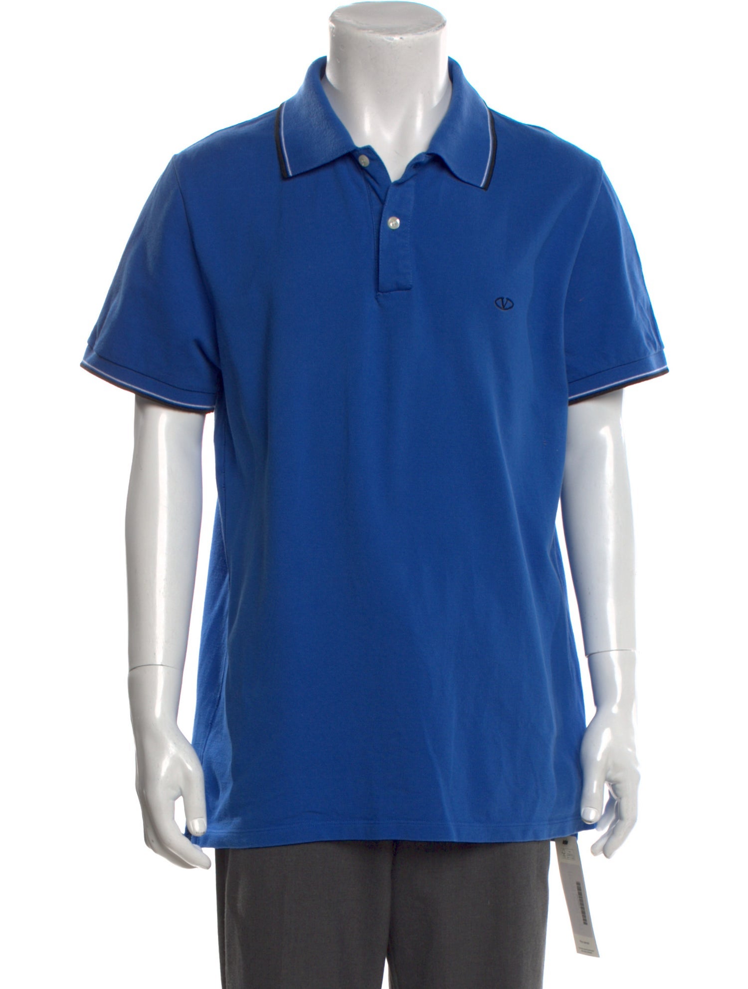 Valentino V-Neck Short Sleeve Polo Shirt