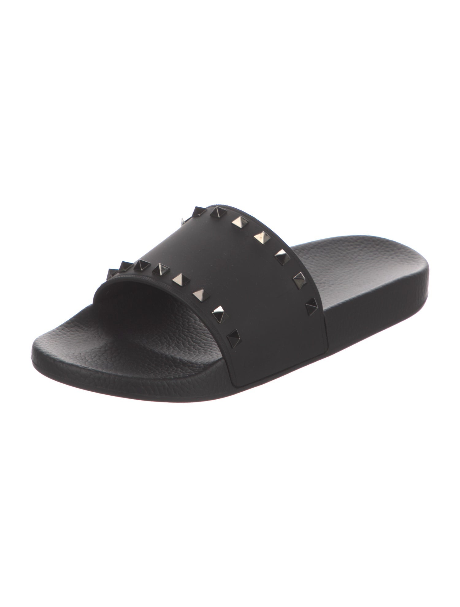 Valentino Rubber Studded Accents Slides