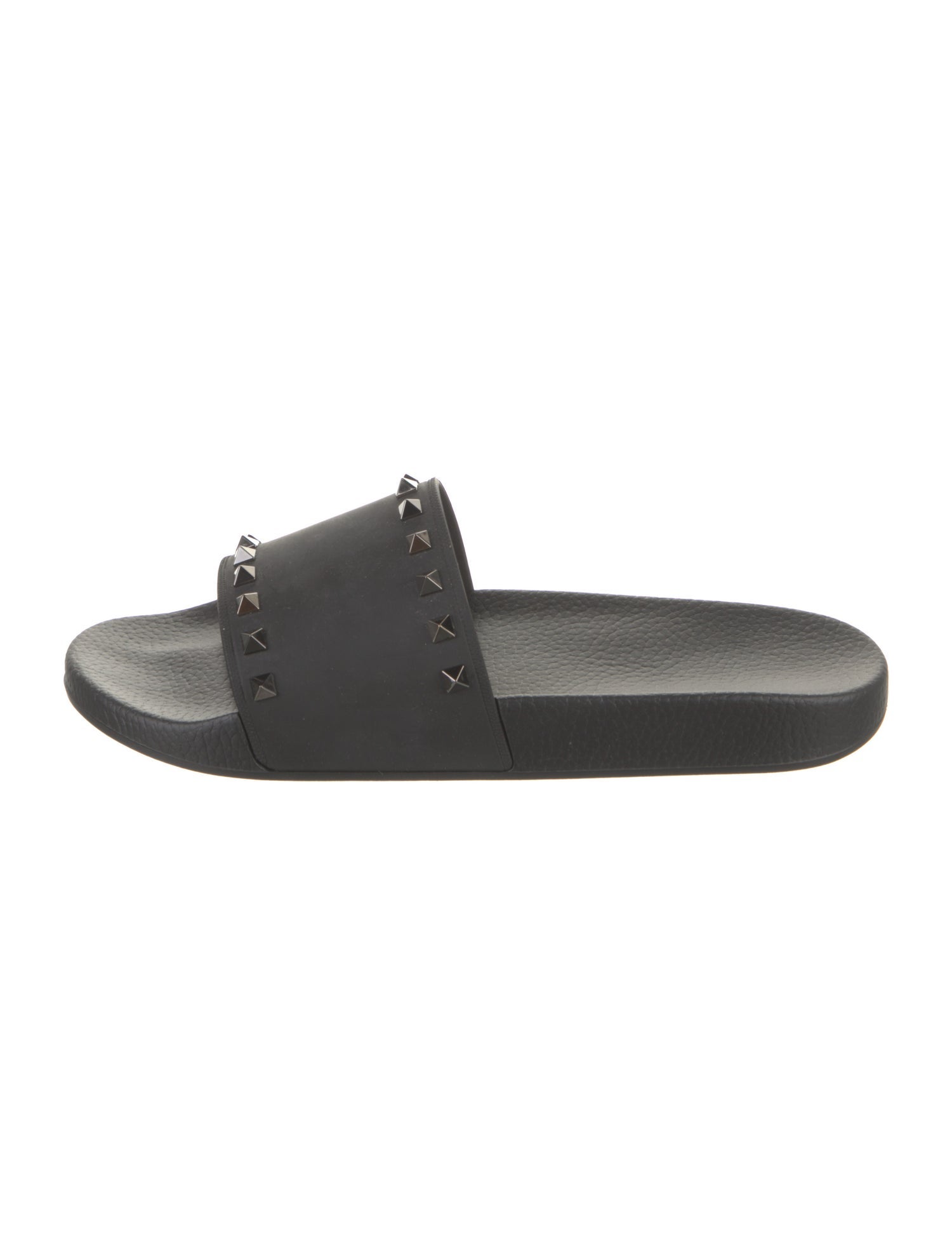 Valentino Rubber Studded Accents Slides