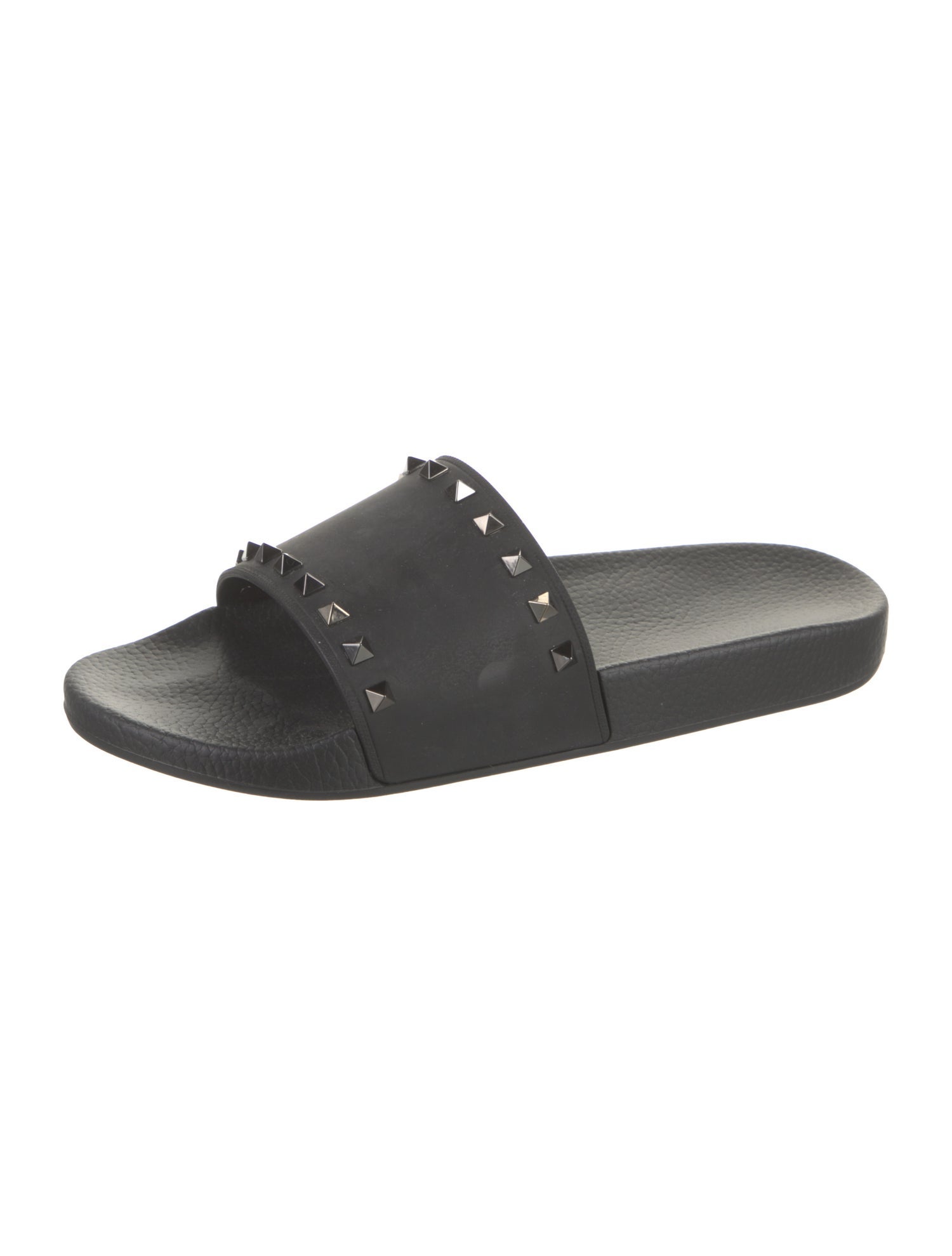 Valentino Rubber Studded Accents Slides