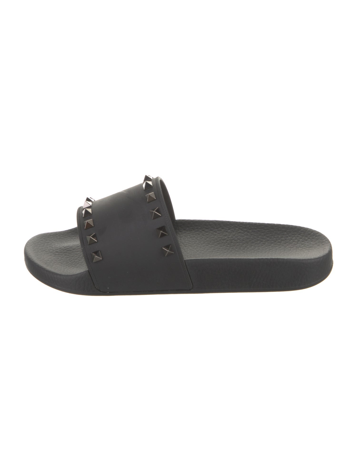 Valentino Rubber Studded Accents Slides