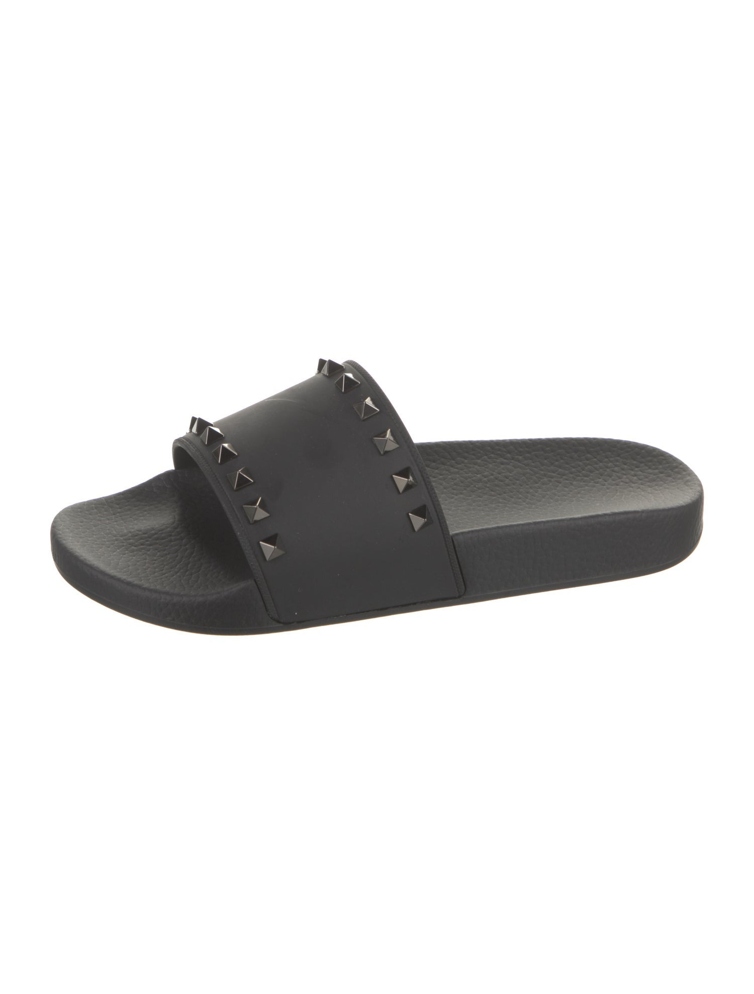 Valentino Rubber Studded Accents Slides