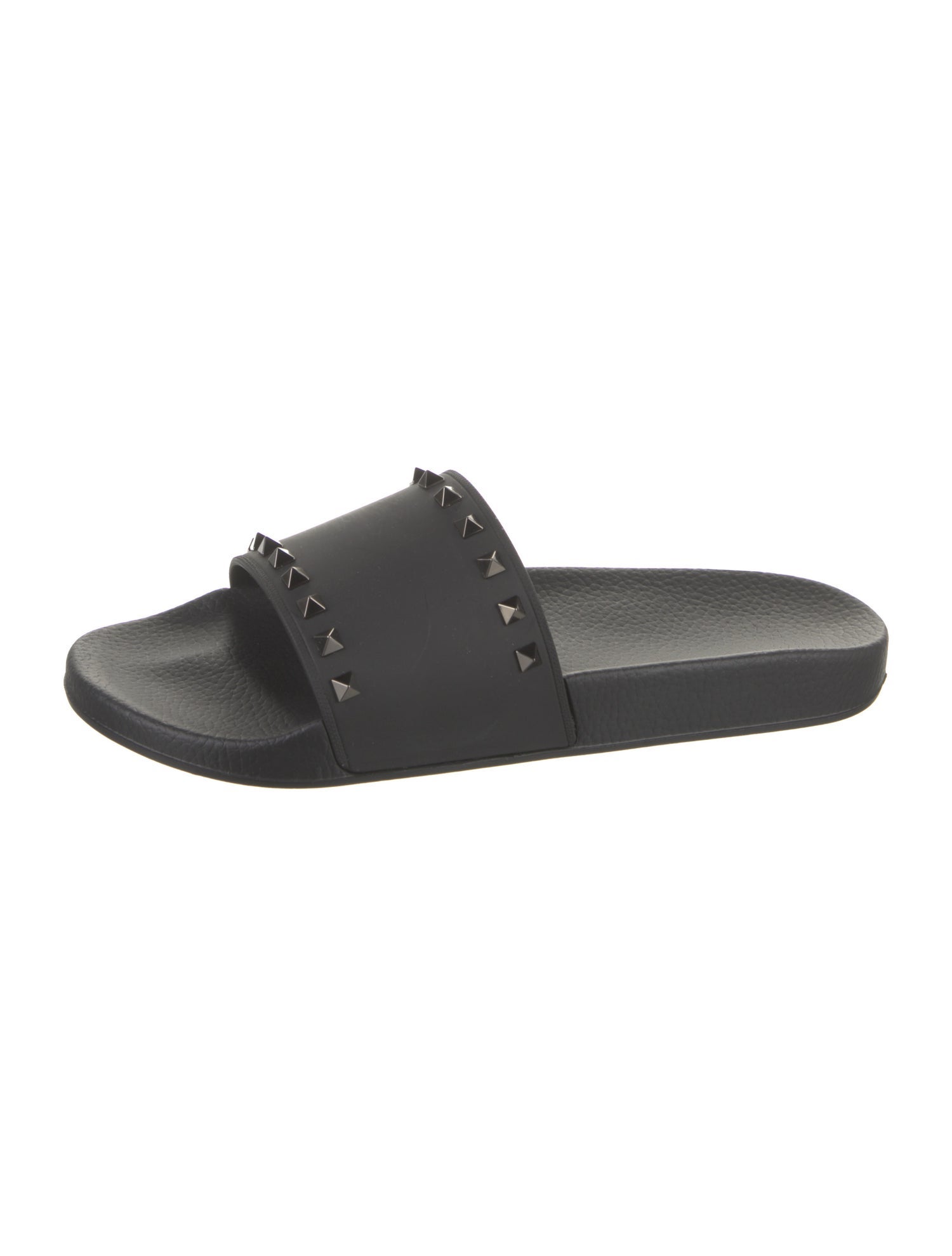 Valentino Rubber Studded Accents Slides
