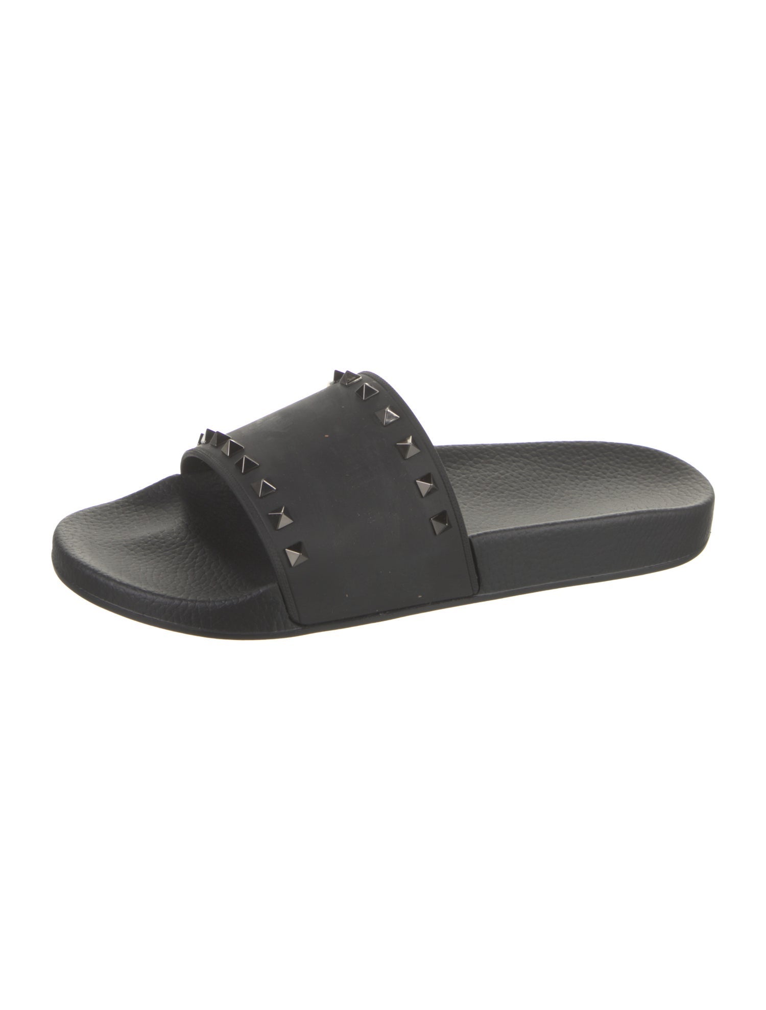 Valentino Rubber Studded Accents Slides