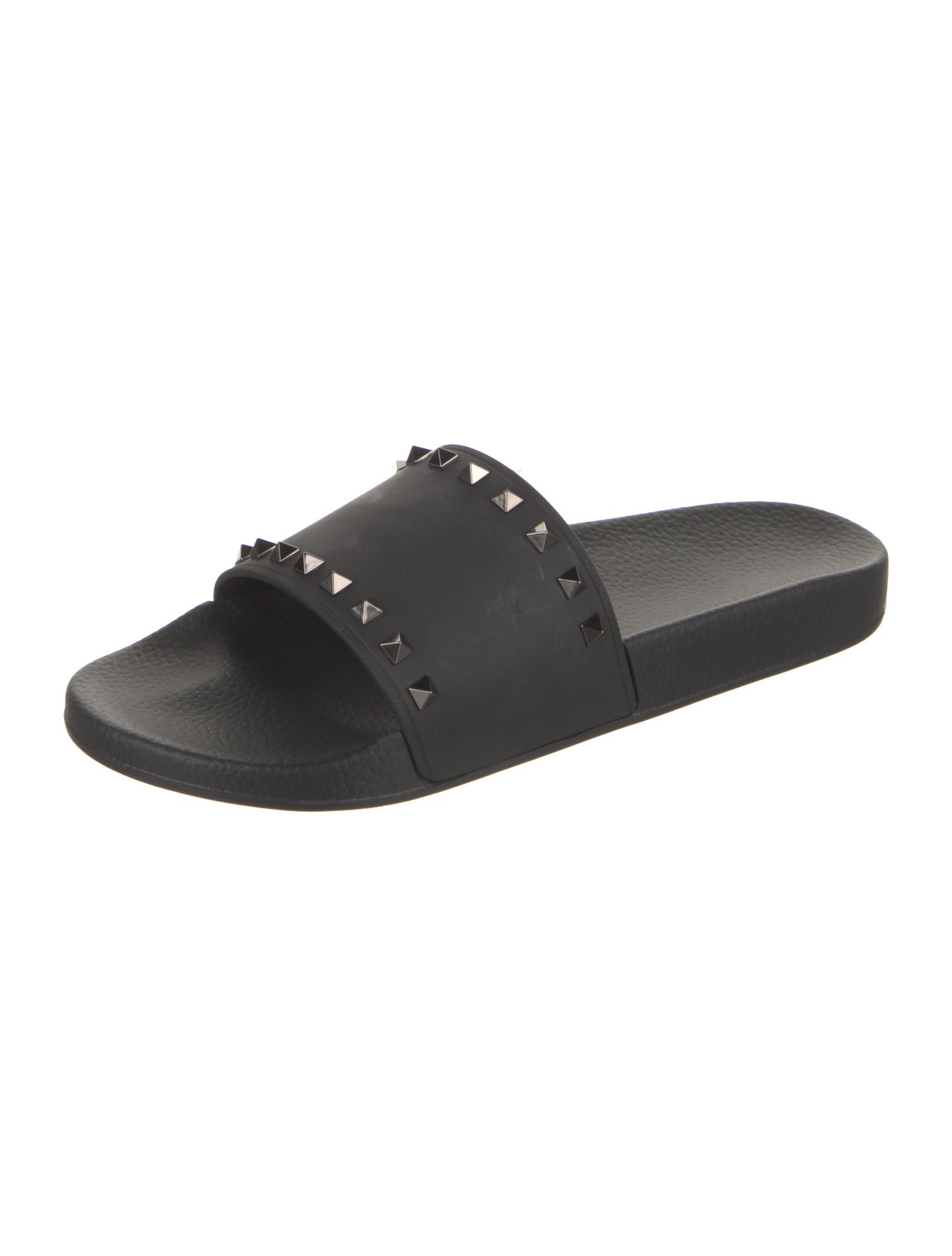 Valentino Rubber Studded Accents Slides