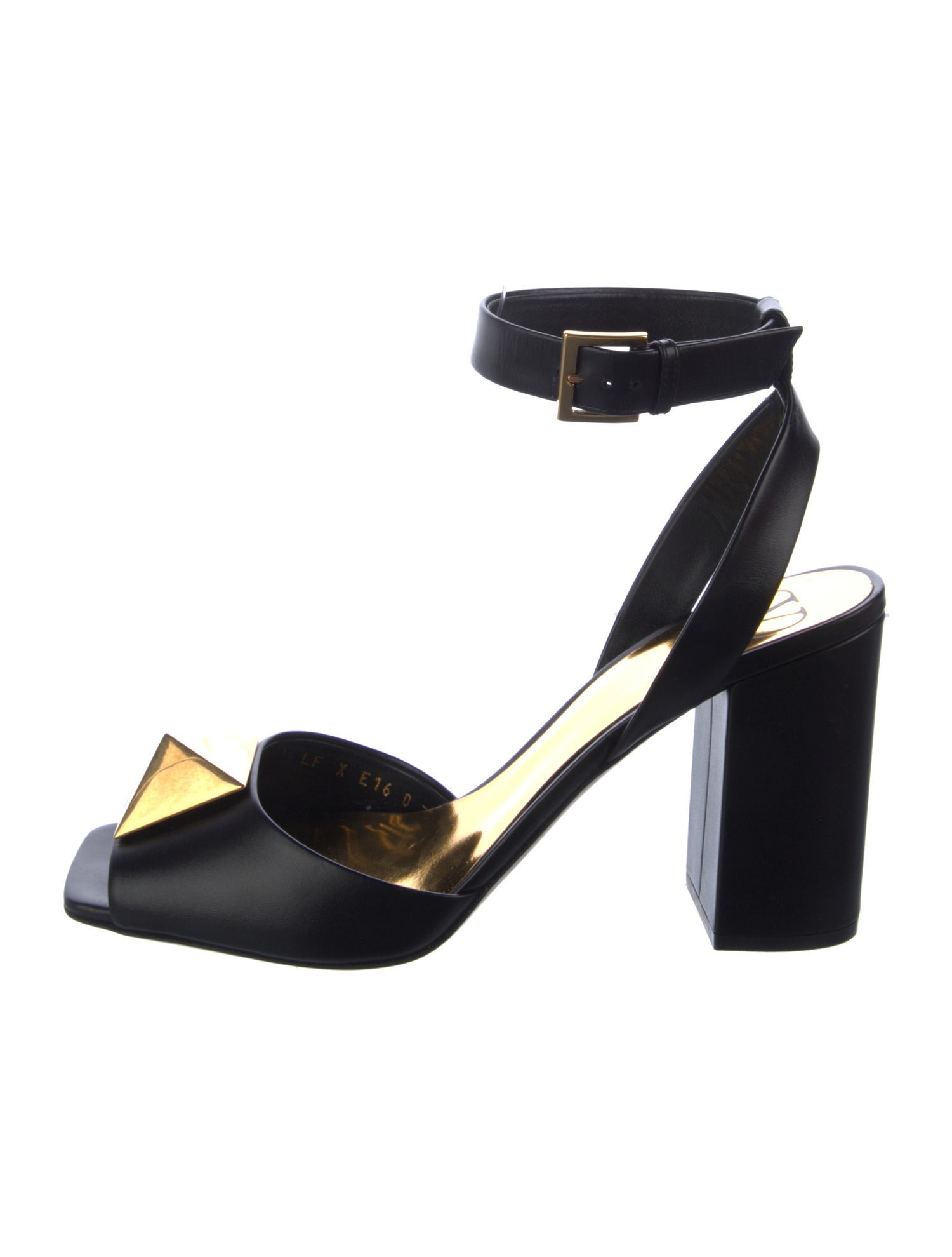 Valentino Rockstud Accents Leather Sandals