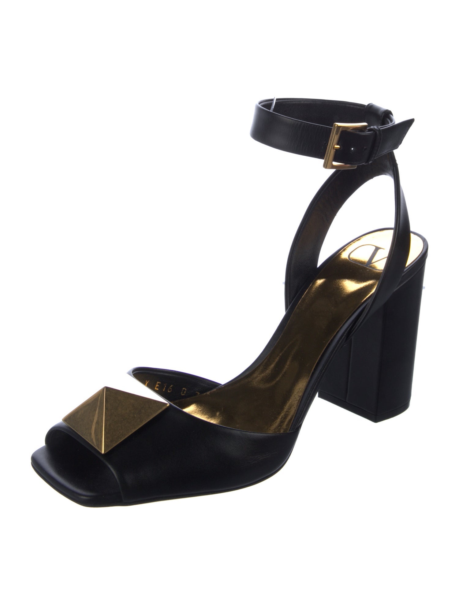 Valentino Rockstud Accents Leather Sandals