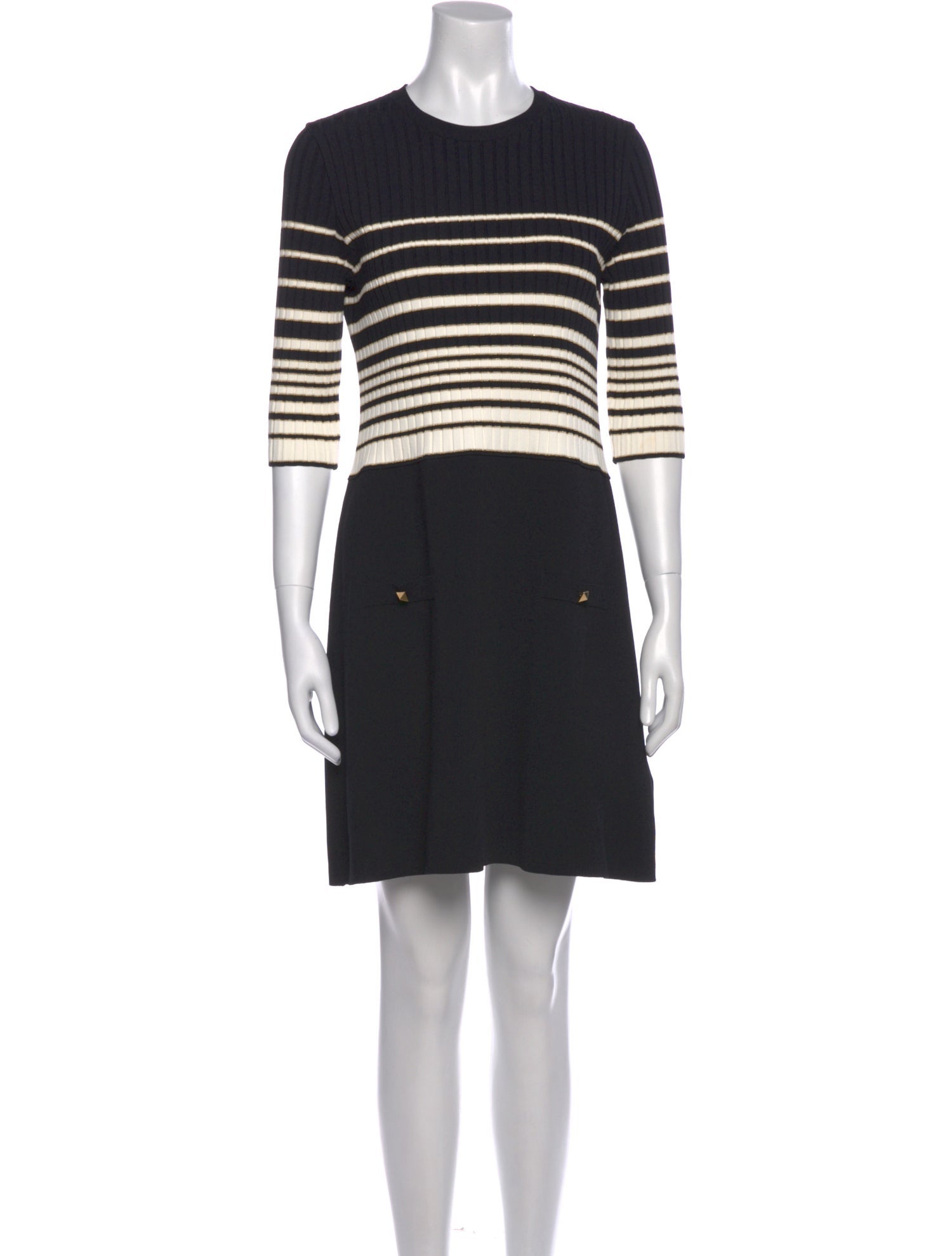 Valentino Striped Mini Dress