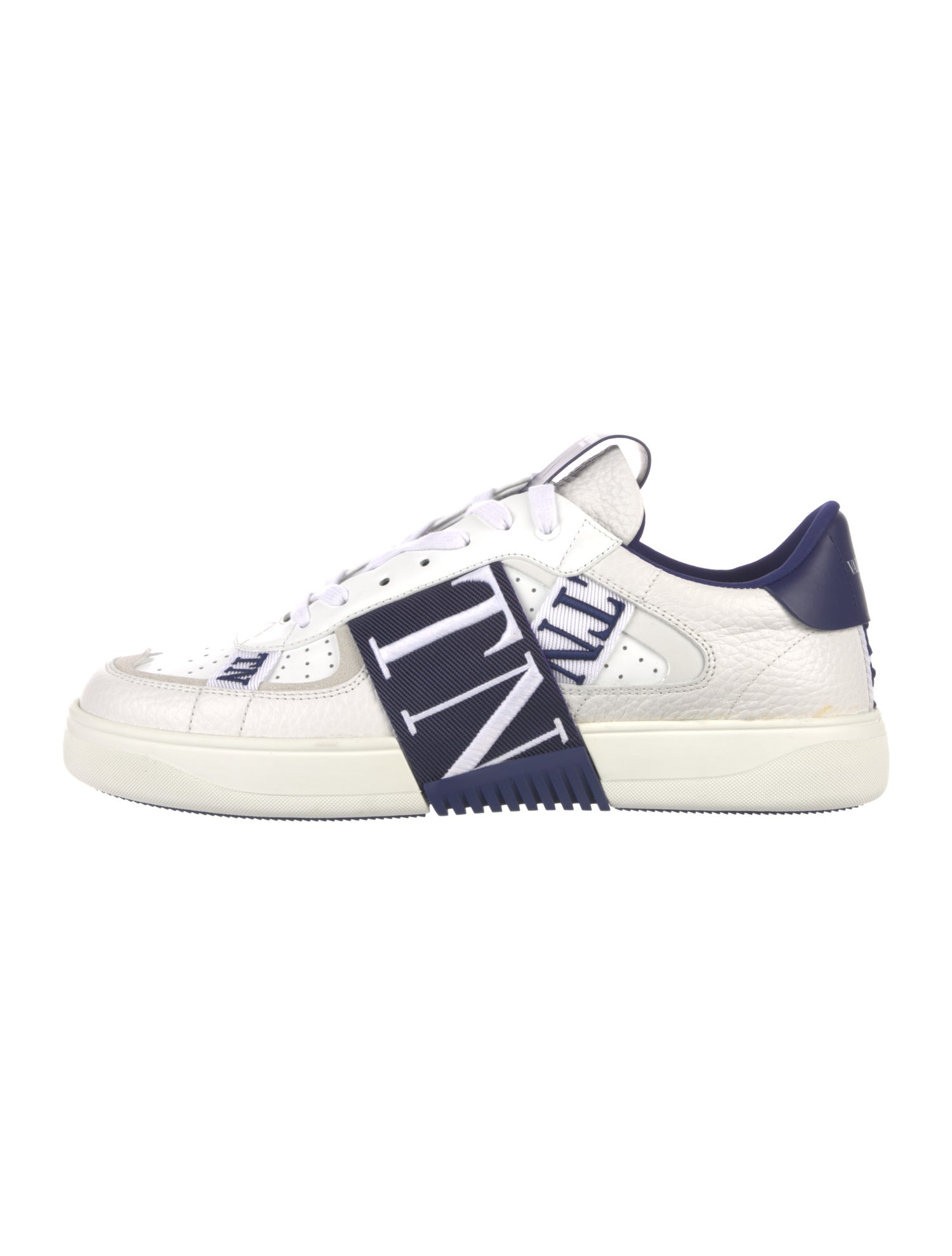 Valentino Signature Logo Leather Sneakers