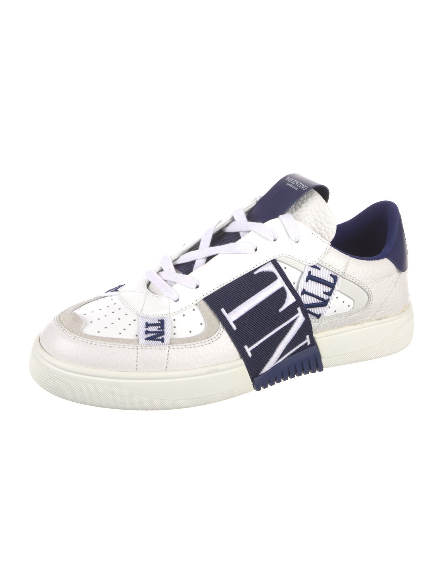 Valentino Signature Logo Leather Sneakers