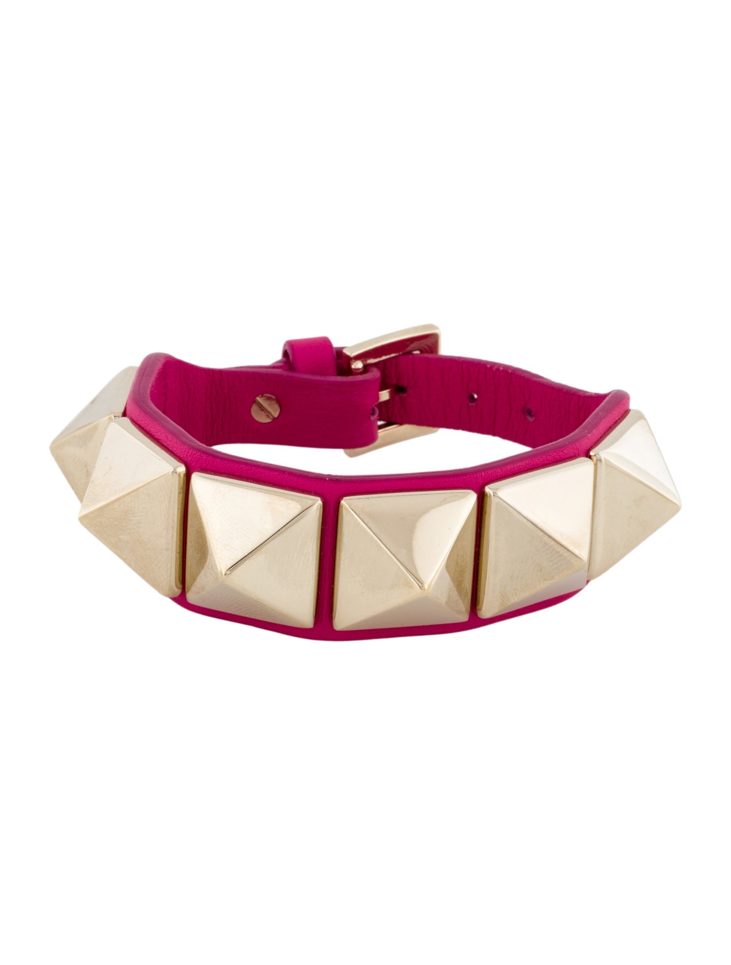 Valentino Leather Va Va Voom Wrap Bracelet