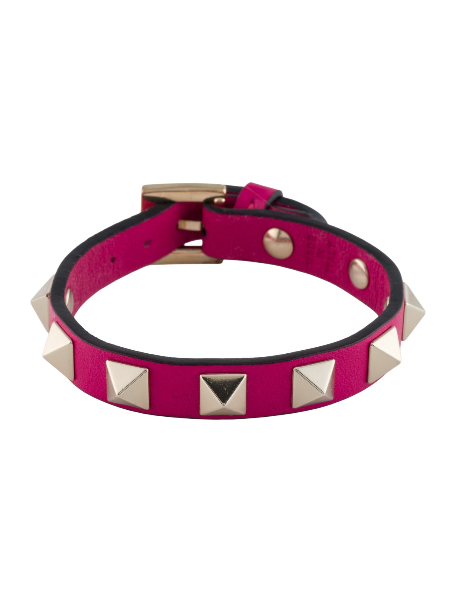Valentino Leather Rockstud Wrap Bracelet
