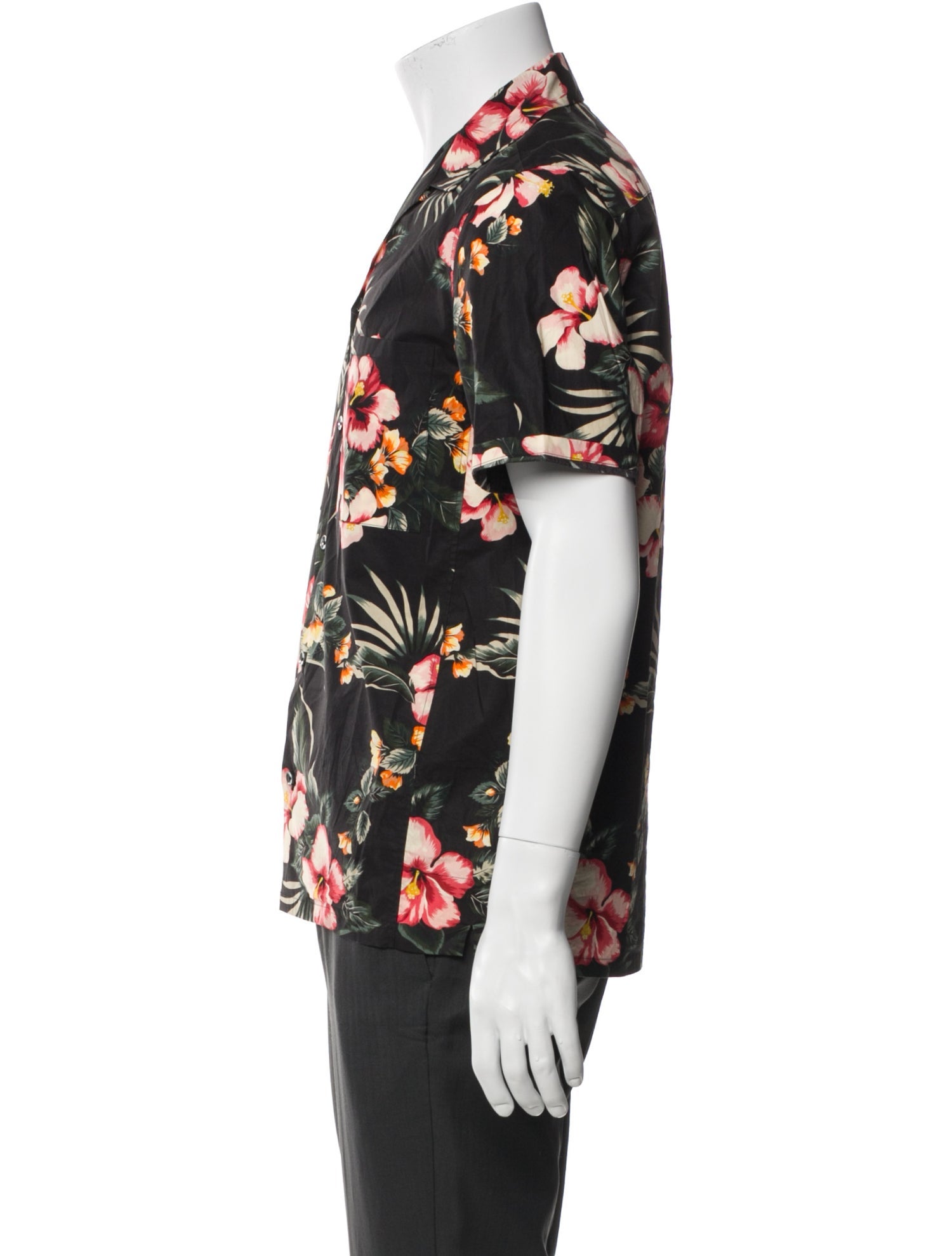 Valentino Floral Print Short Sleeve Shirt