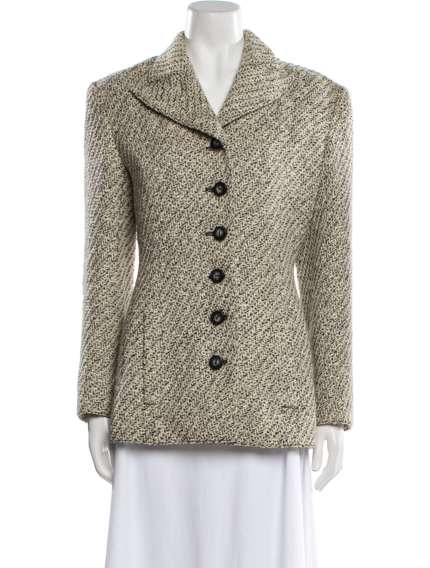 Valentino Virgin Wool Printed Blazer
