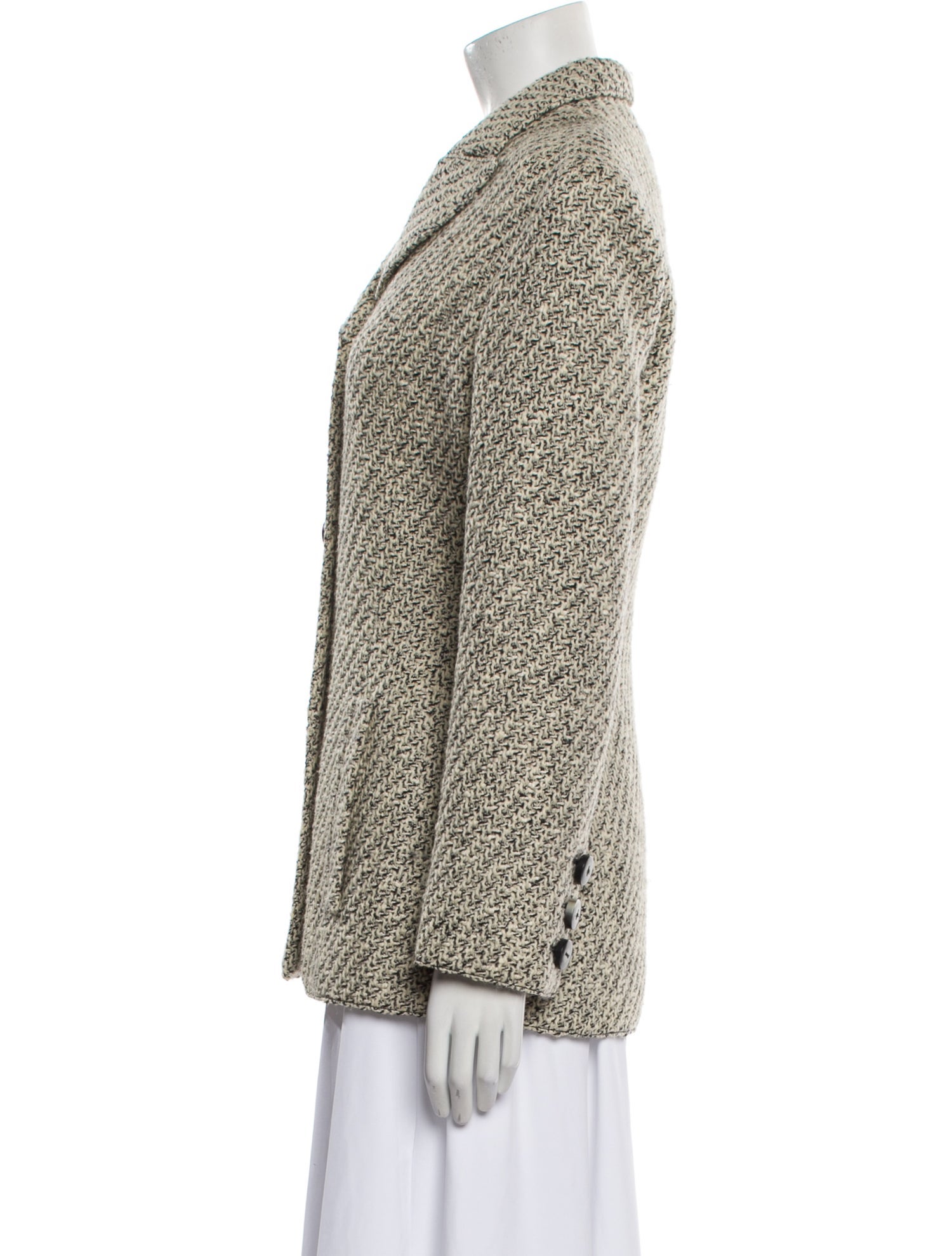 Valentino Virgin Wool Printed Blazer