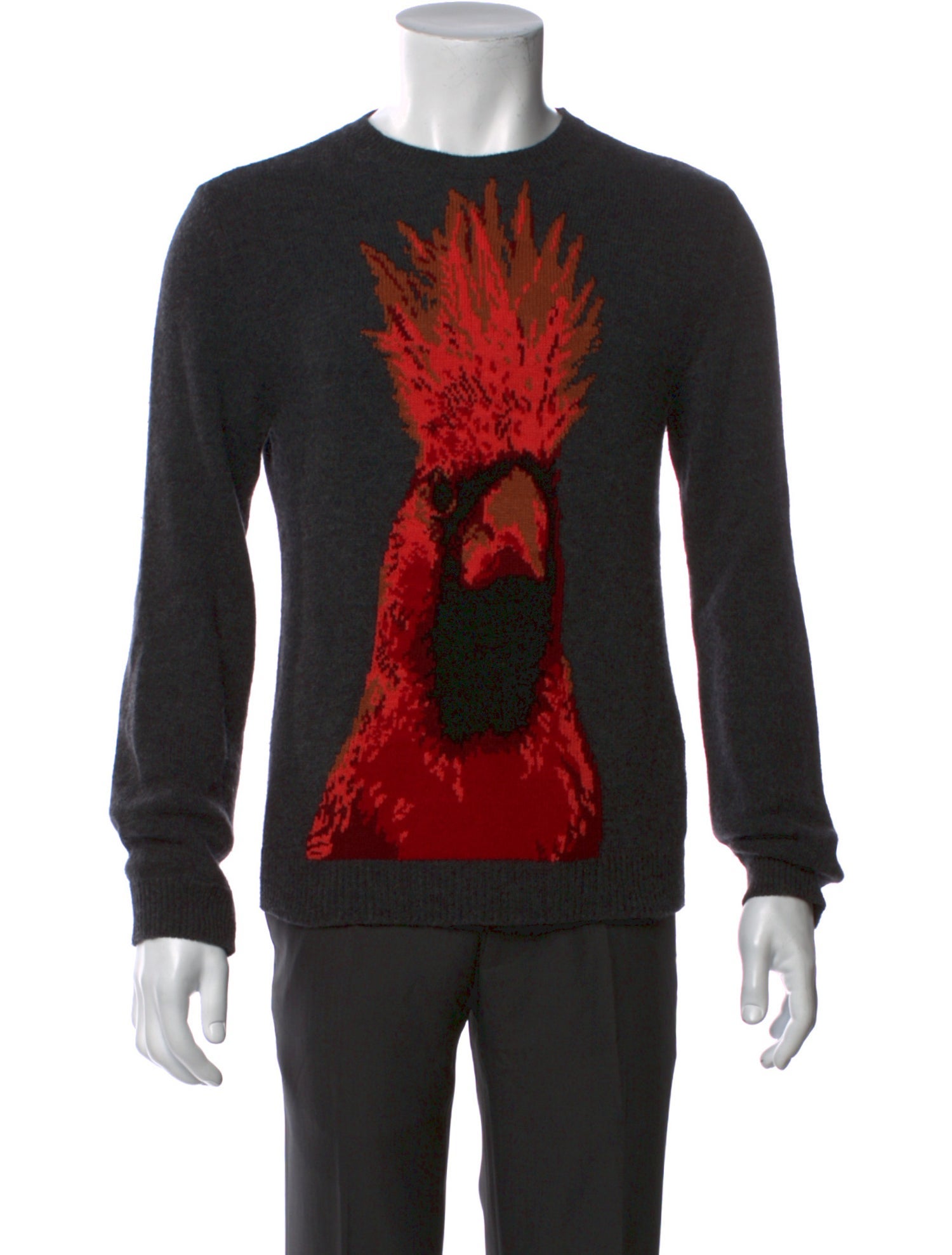 Valentino Virgin Wool Graphic Print Pullover