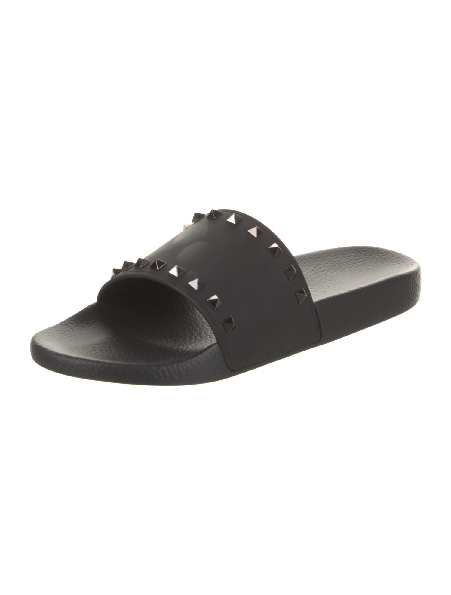 Valentino Rubber Studded Accents Slides