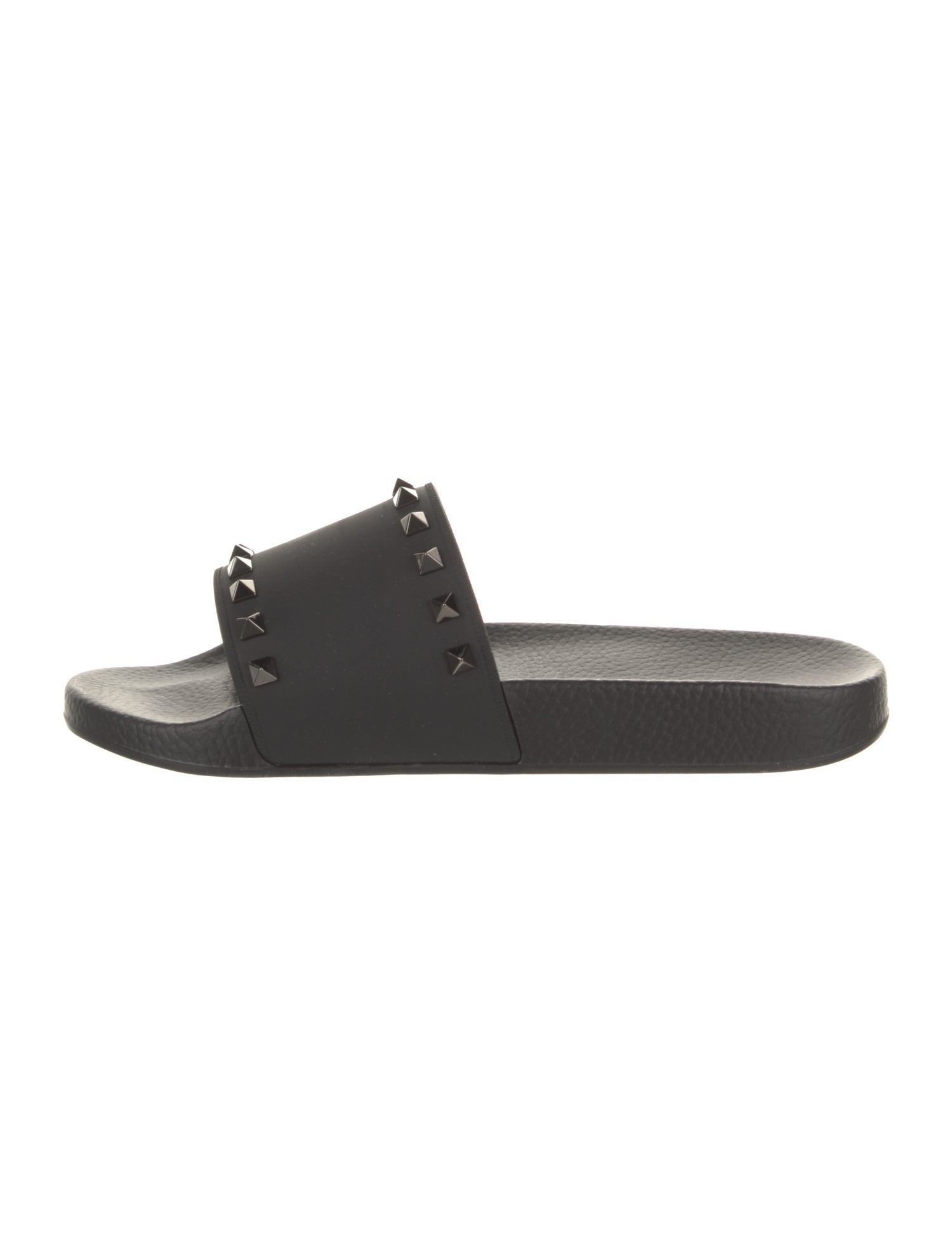 Valentino Rubber Studded Accents Slides