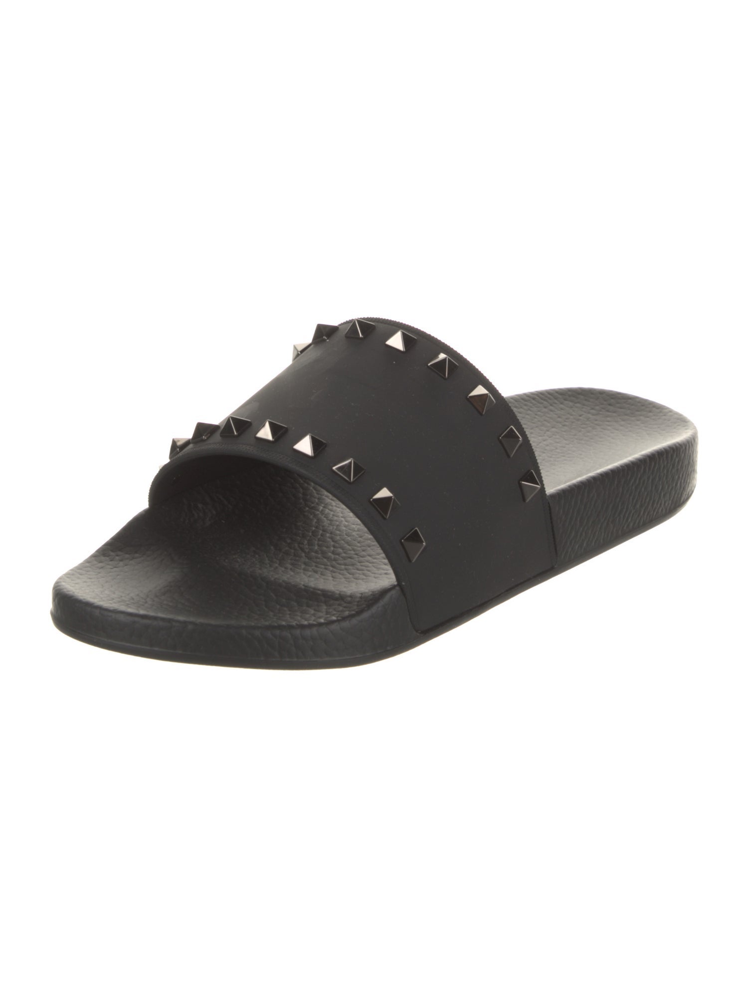 Valentino Rubber Studded Accents Slides
