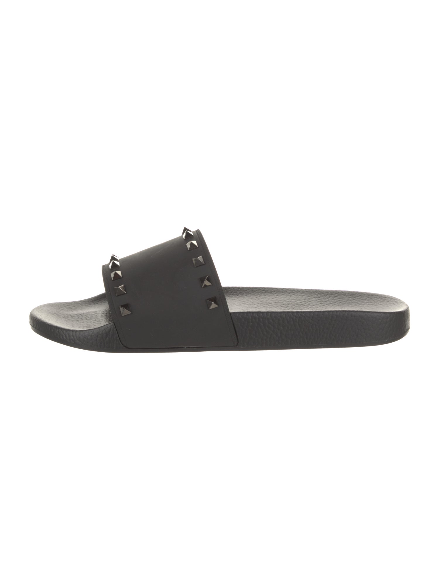 Valentino Rubber Studded Accents Slides