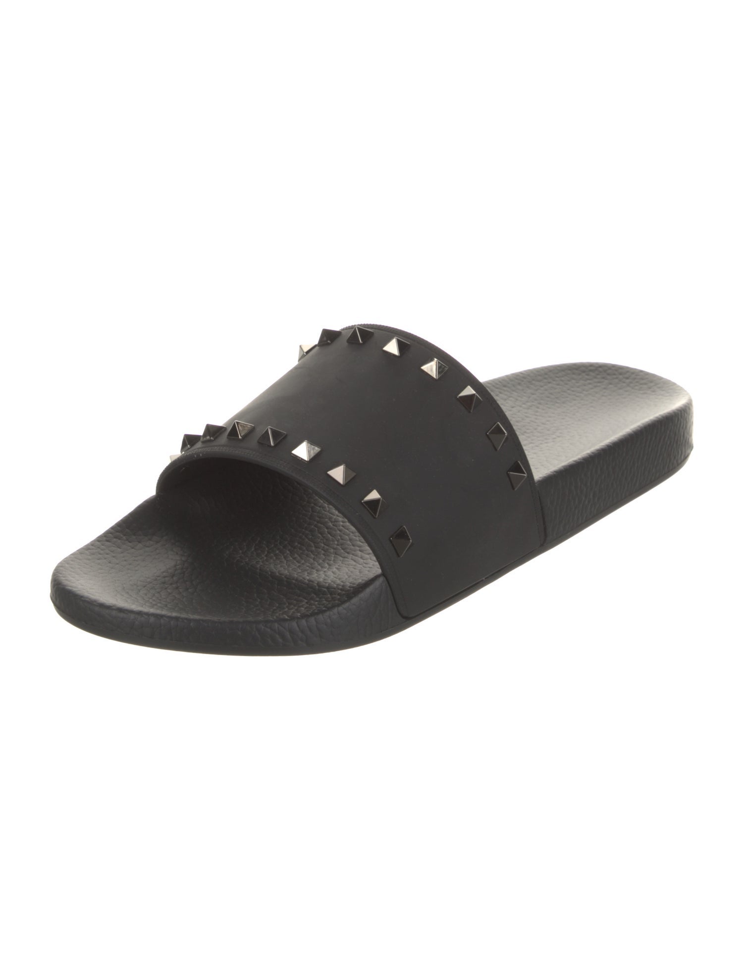 Valentino Rubber Studded Accents Slides