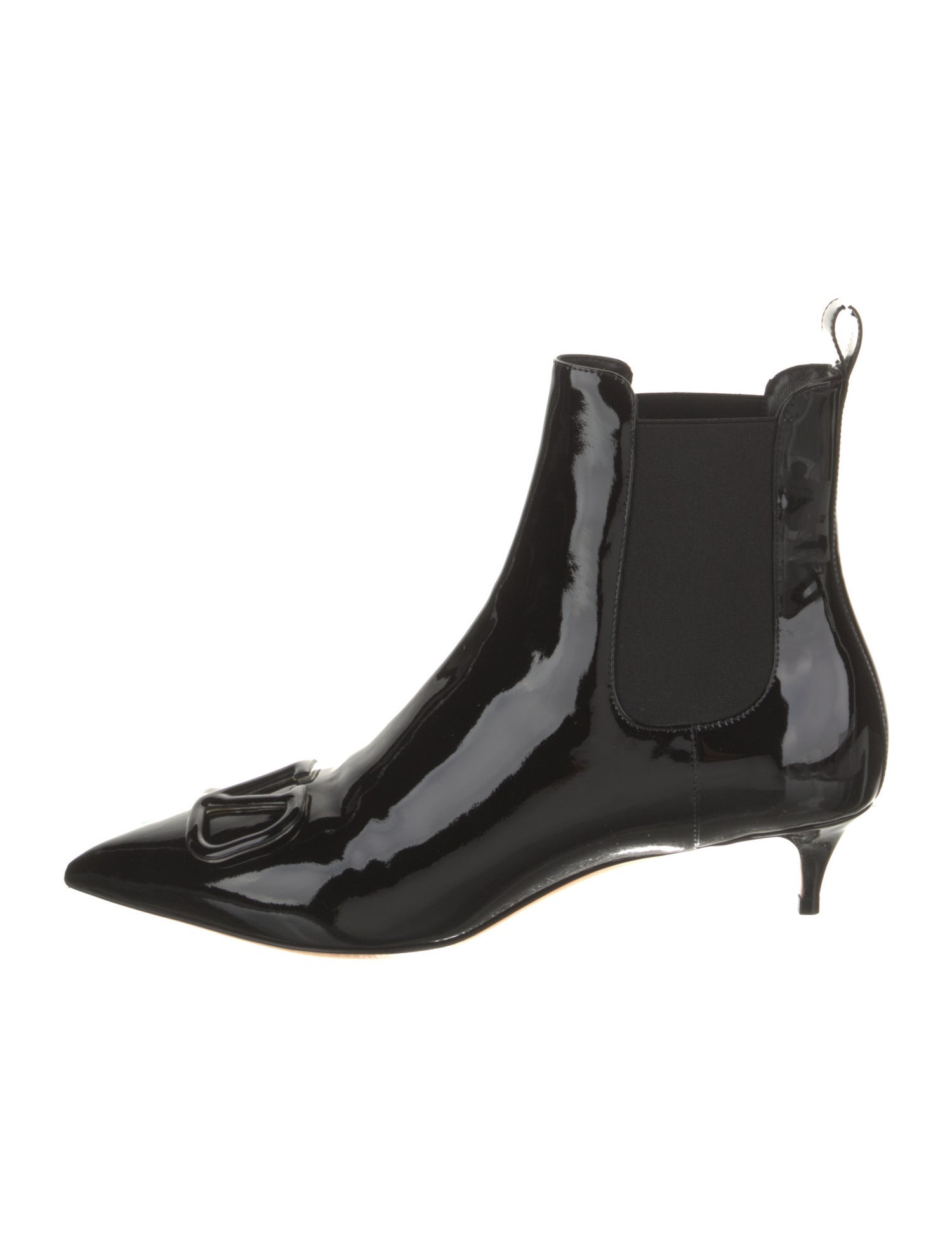 Valentino Patent Leather Chelsea Boots