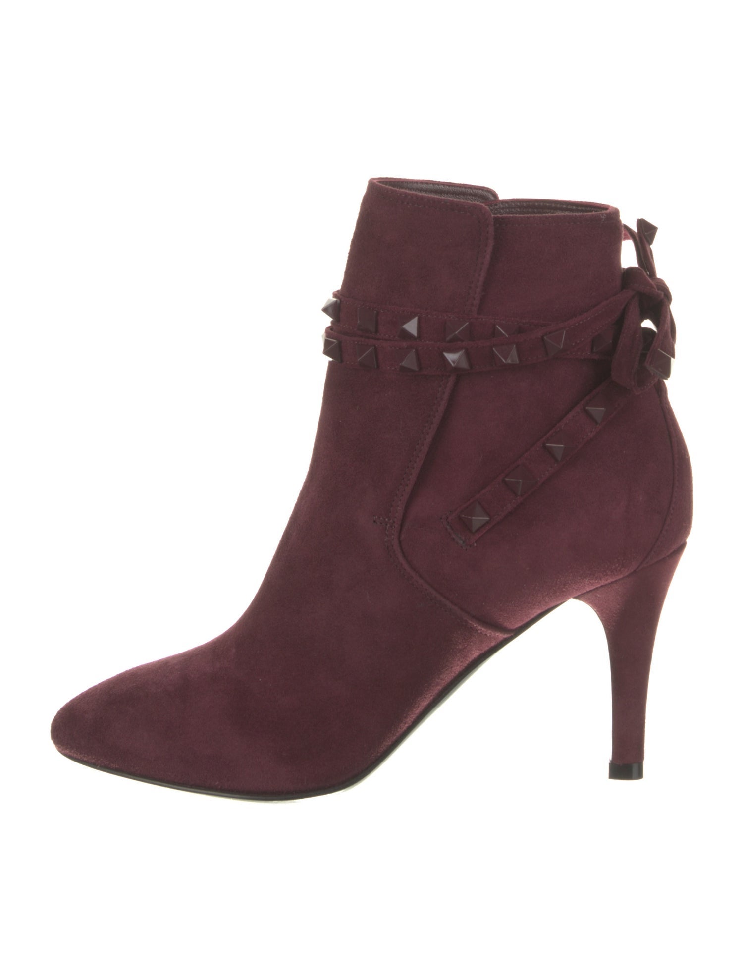 Valentino Suede Studded Accents Boots