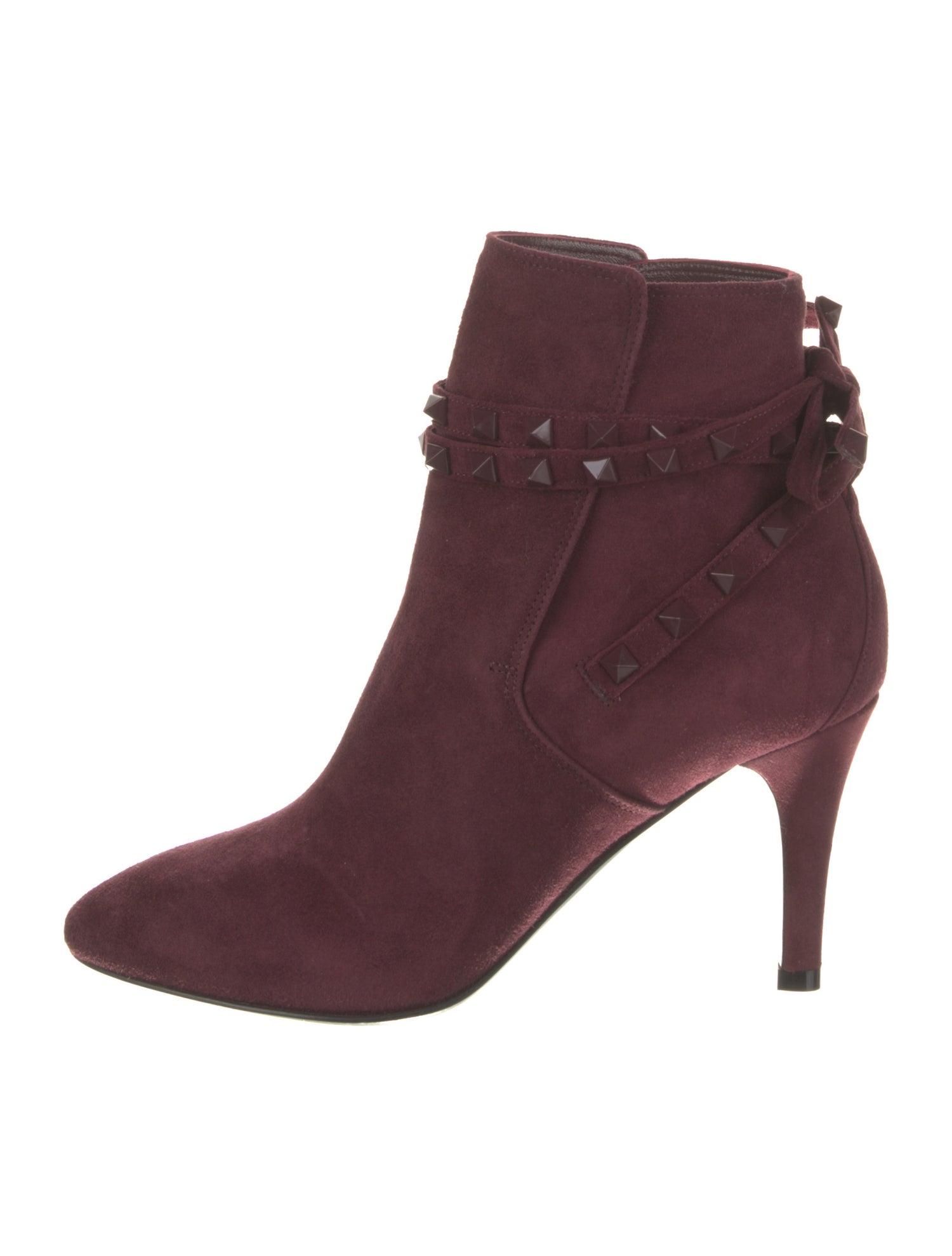 Valentino Suede Studded Accents Boots