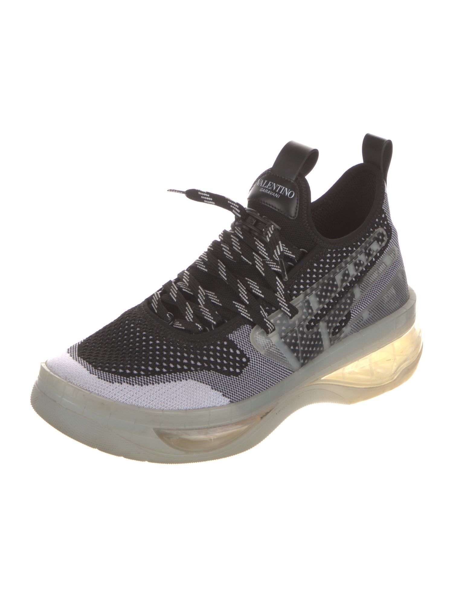 Valentino Mesh Printed Athletic Sneakers