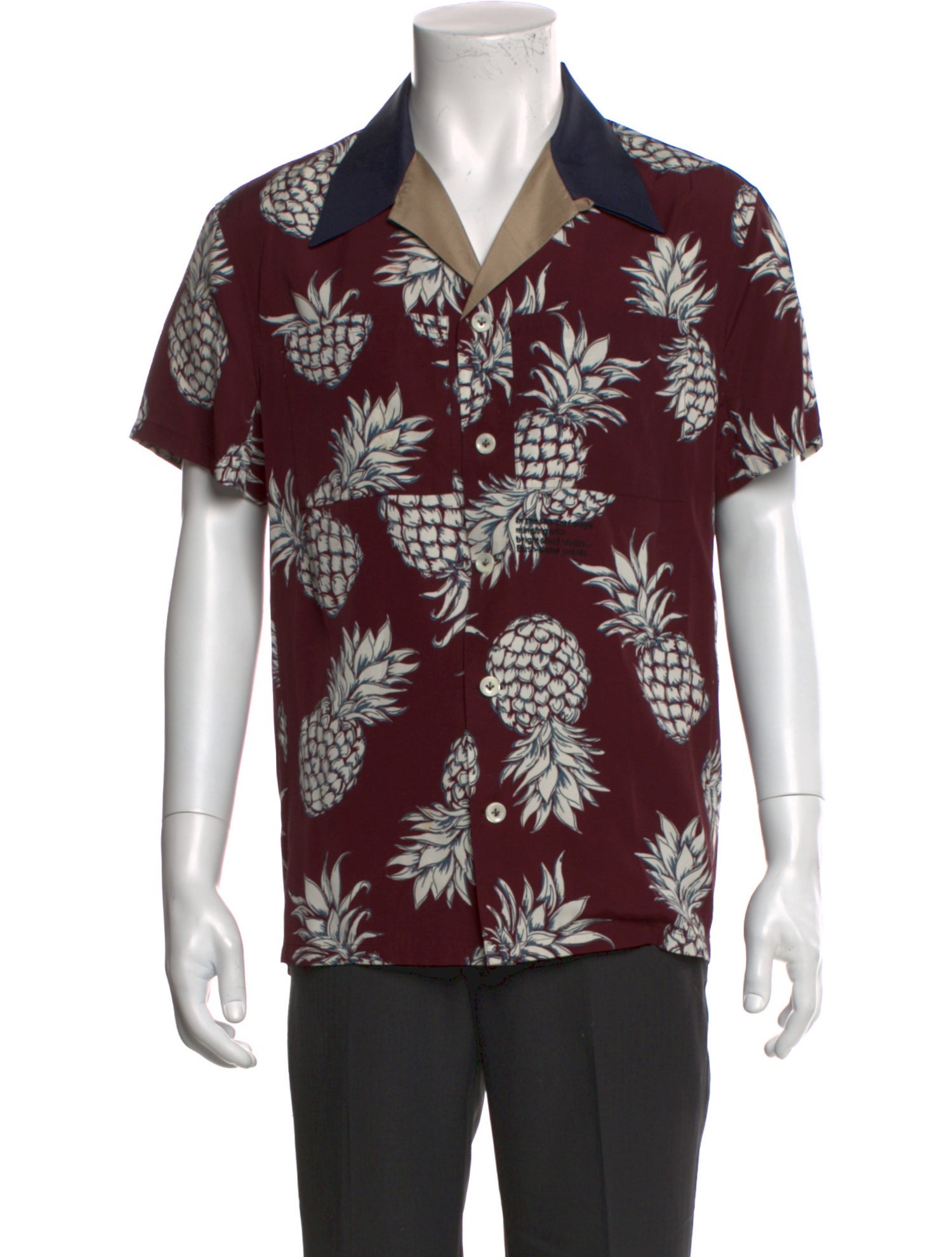 Valentino Floral Print Short Sleeve Shirt