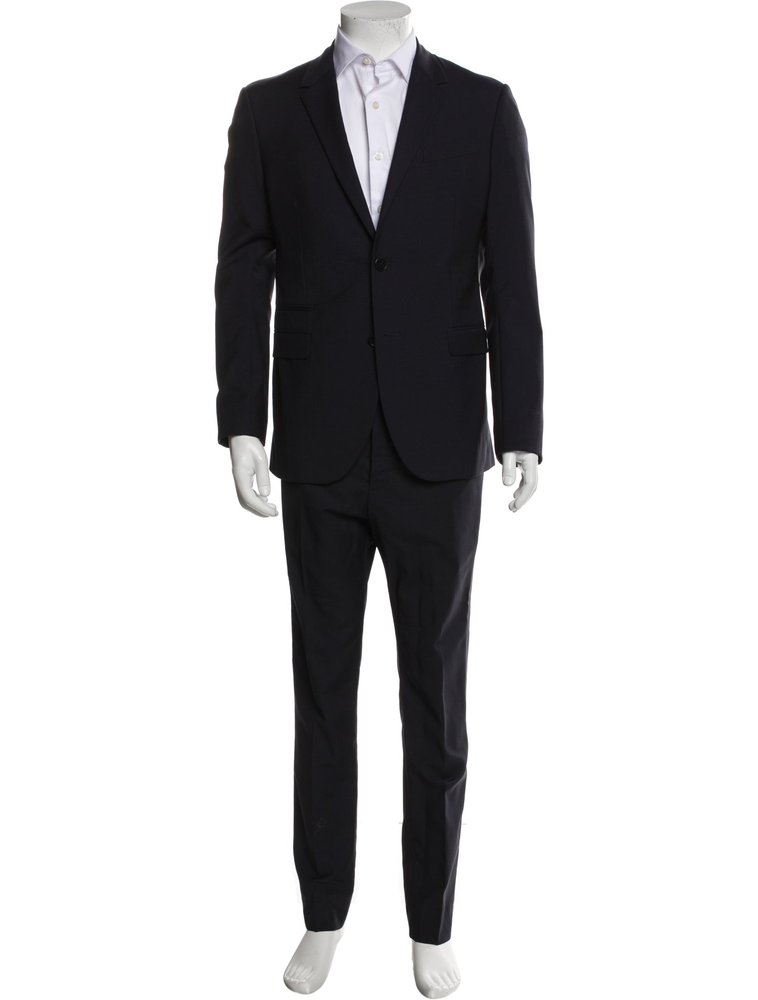 Valentino Solid Wool Two Piece Suit Set