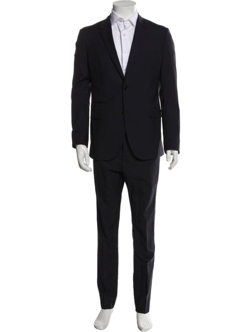 Valentino Solid Wool Two Piece Suit Set