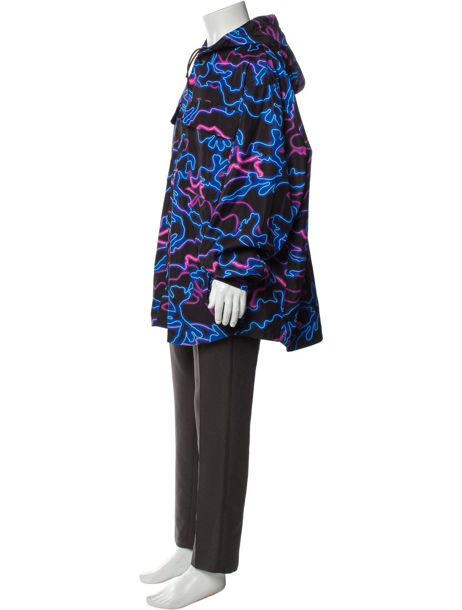 Valentino Graphic Print Parka