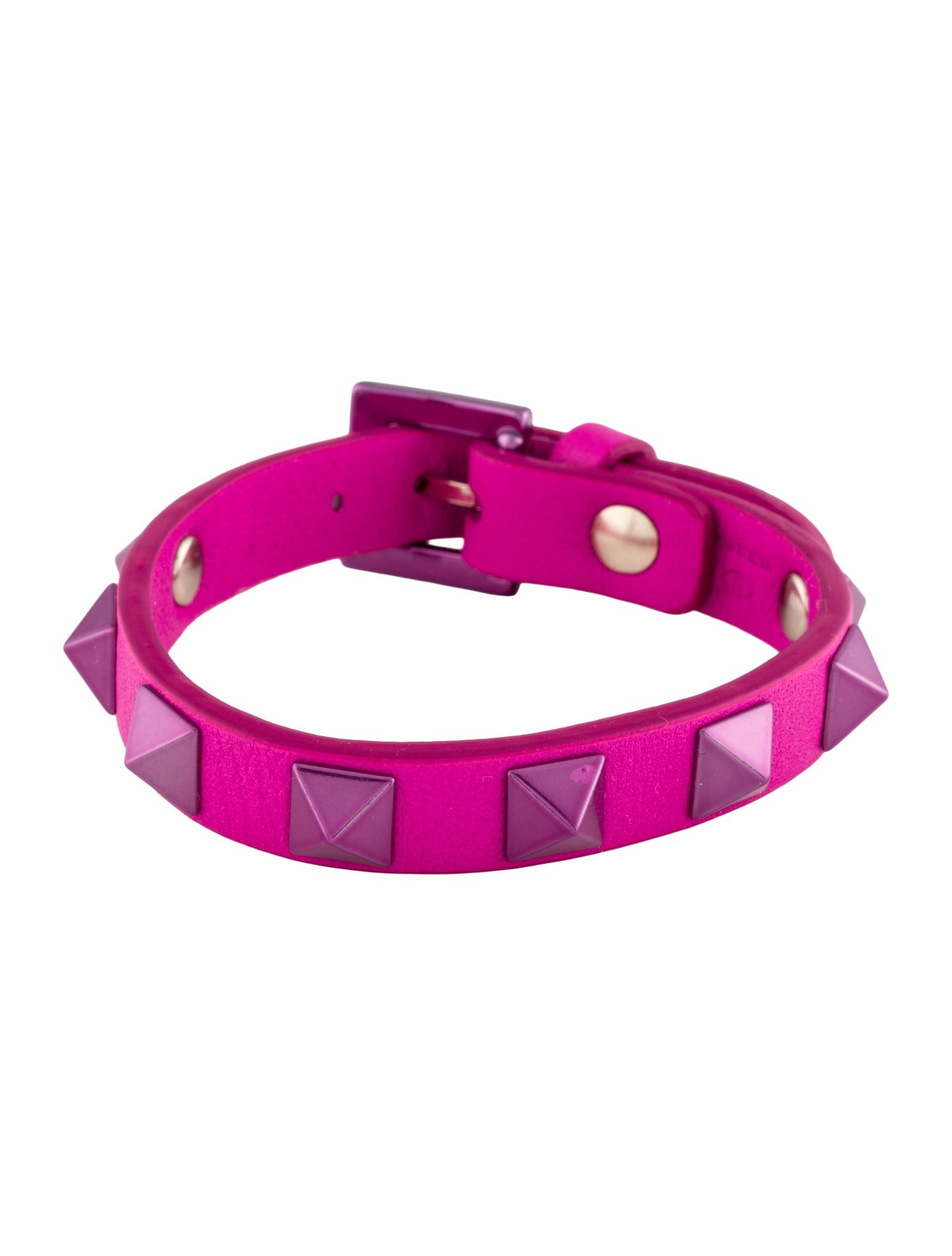 Valentino Leather Rockstud Wrap Bracelet