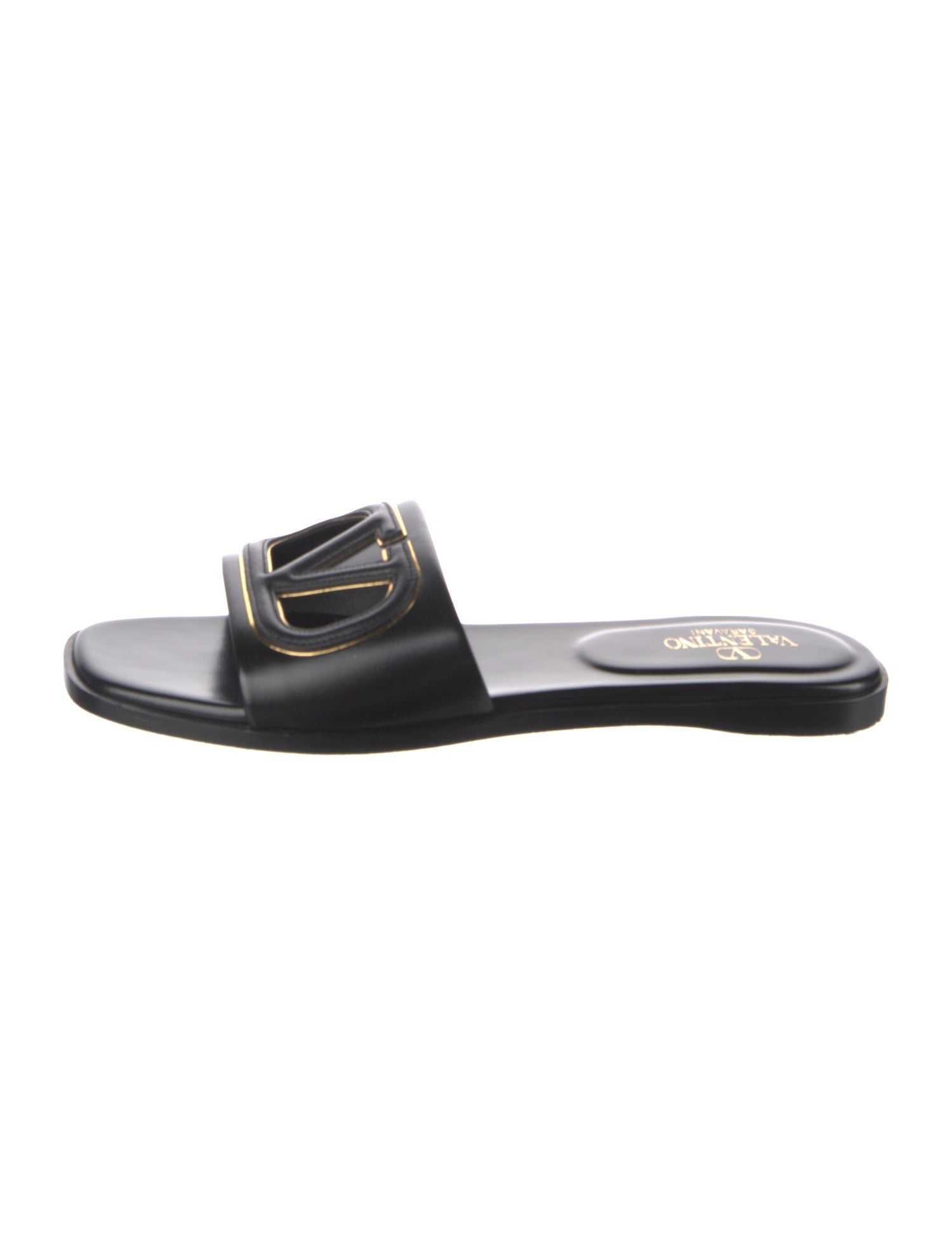 Valentino Leather Slides