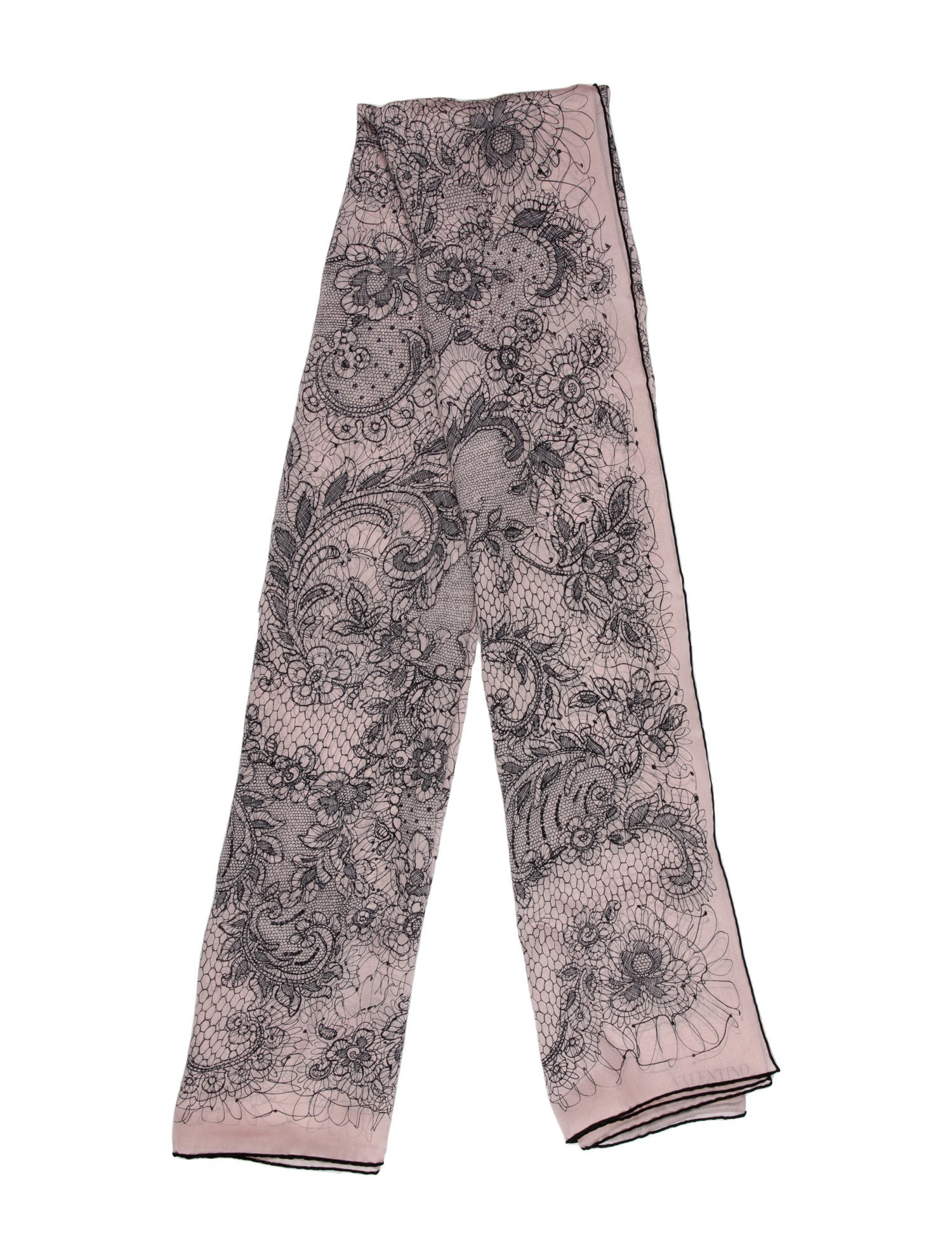 Valentino Dentelle Silk Scarf