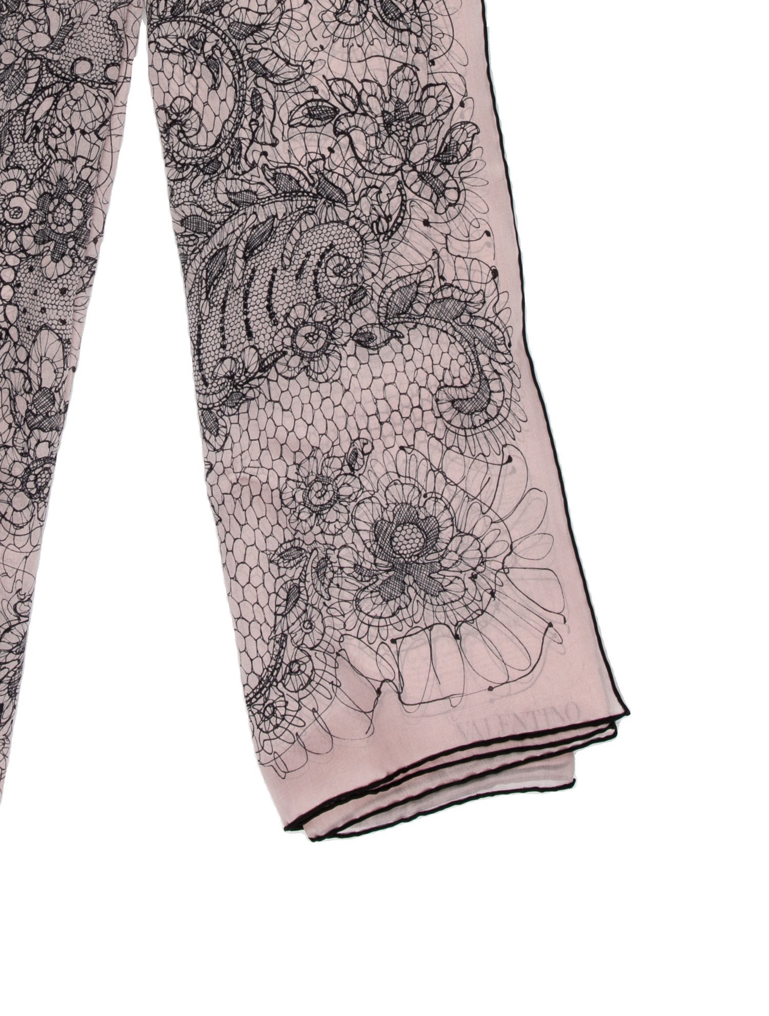 Valentino Dentelle Silk Scarf