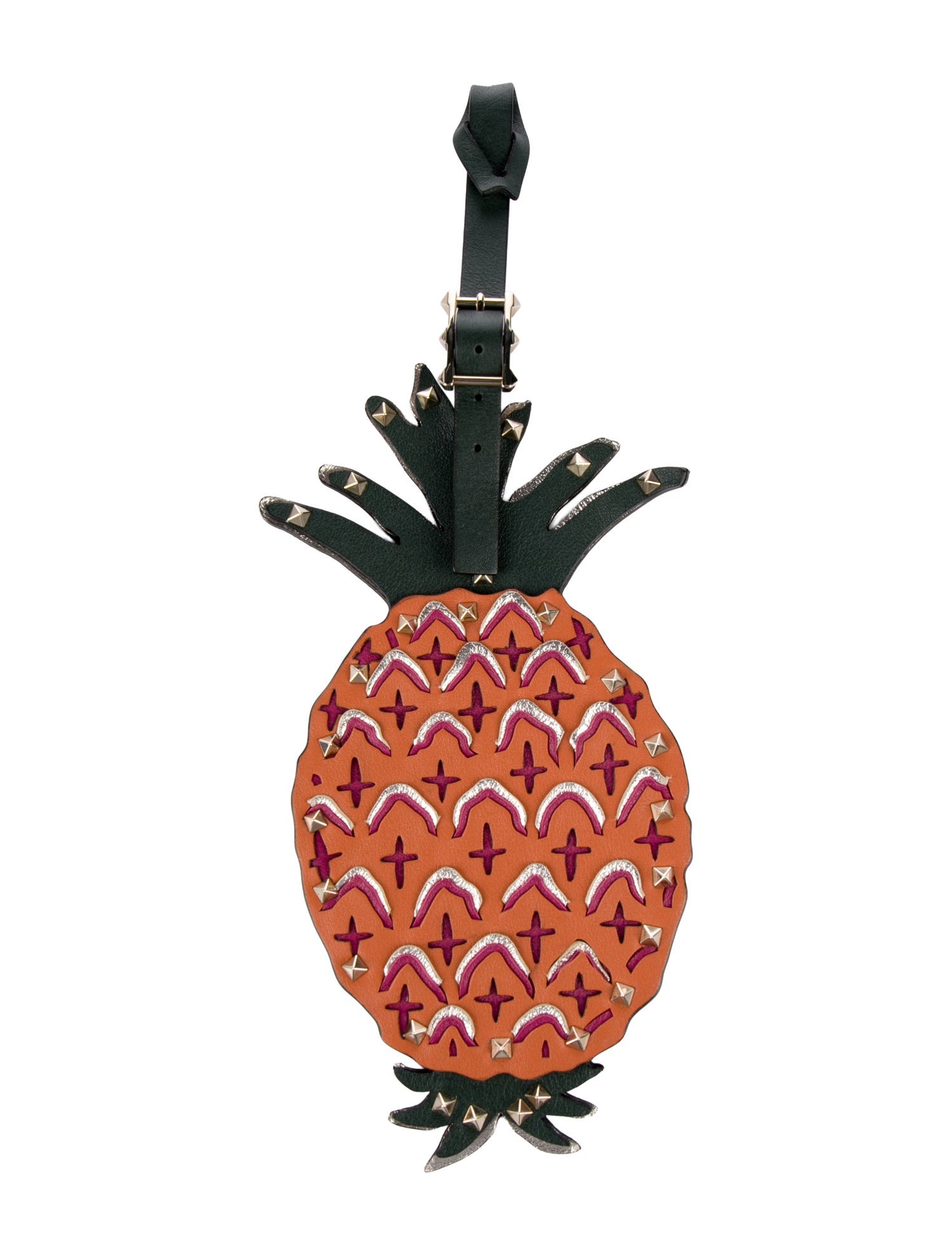 Valentino Studded Pineapple Bag Charm