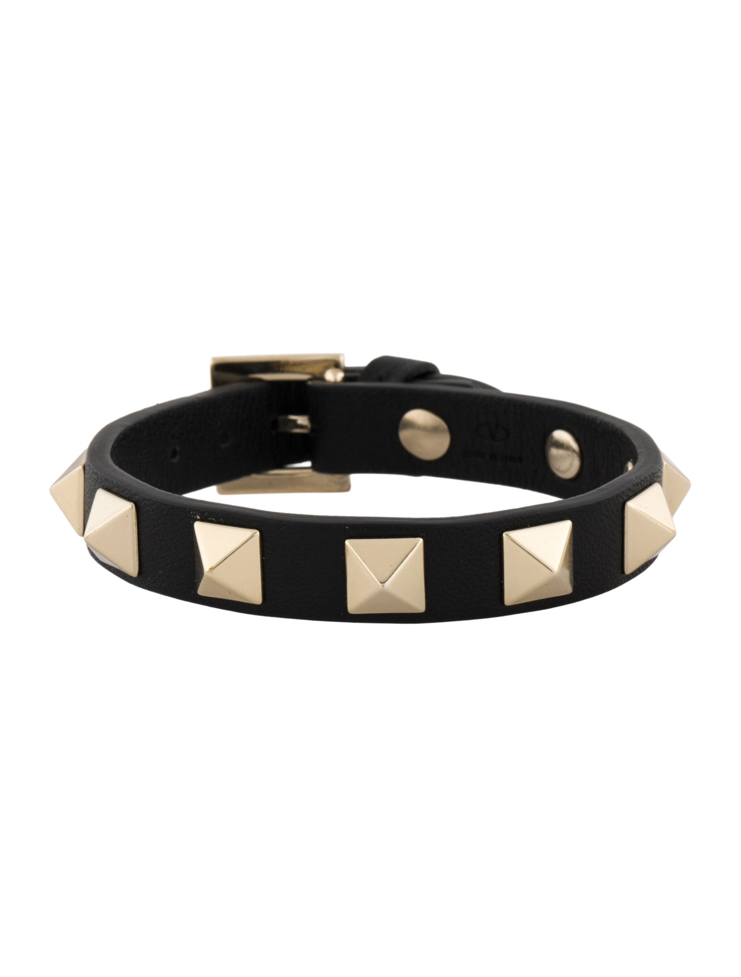 Valentino Leather Rockstud Wrap Bracelet