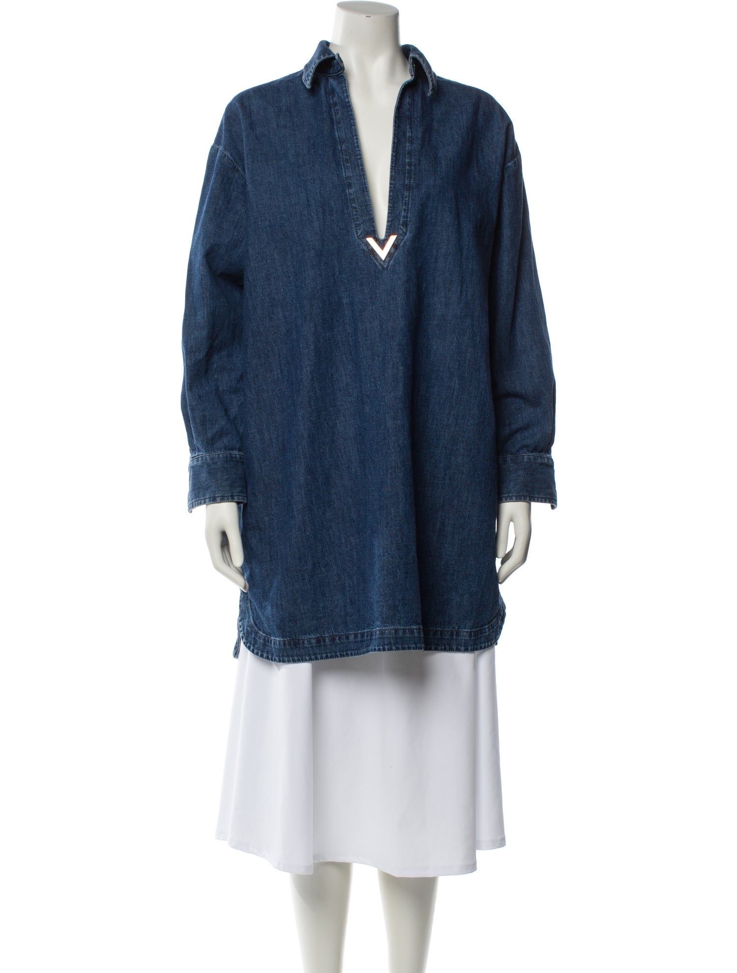 Valentino V-Neck Long Sleeve Tunic