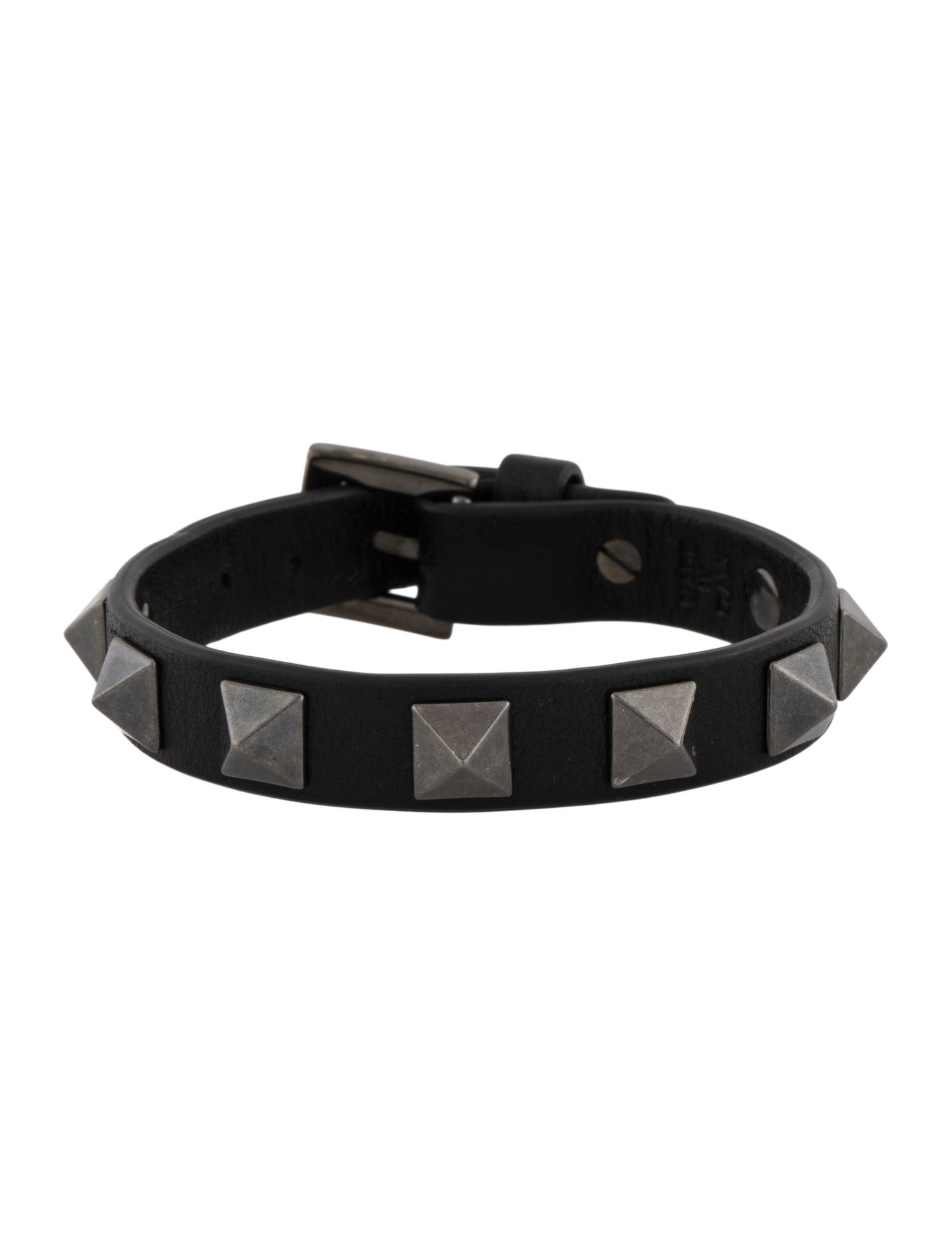 Valentino Leather Rockstud Wrap Bracelet